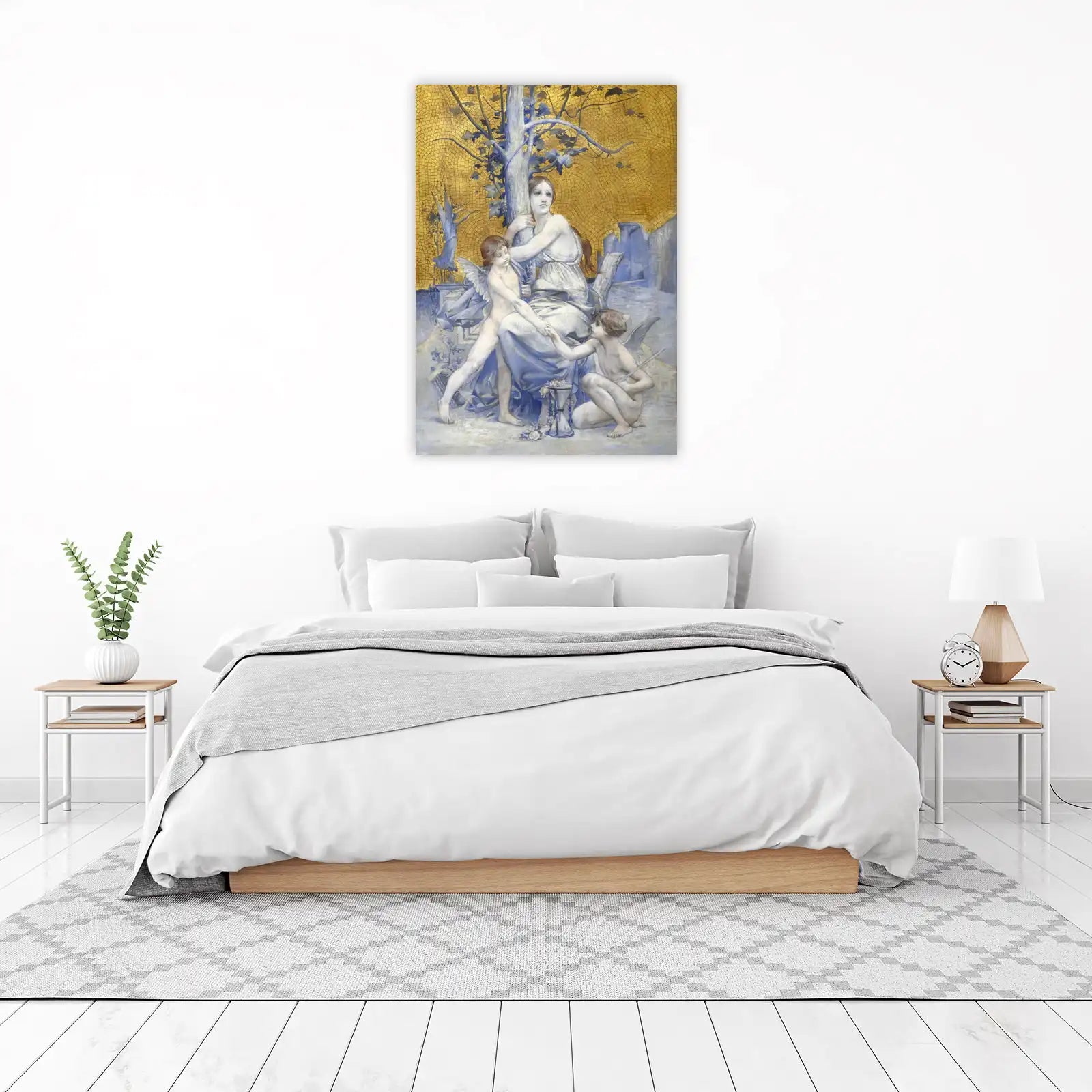 Timeless Allegory Serenity Gold Mosaic Wall Art