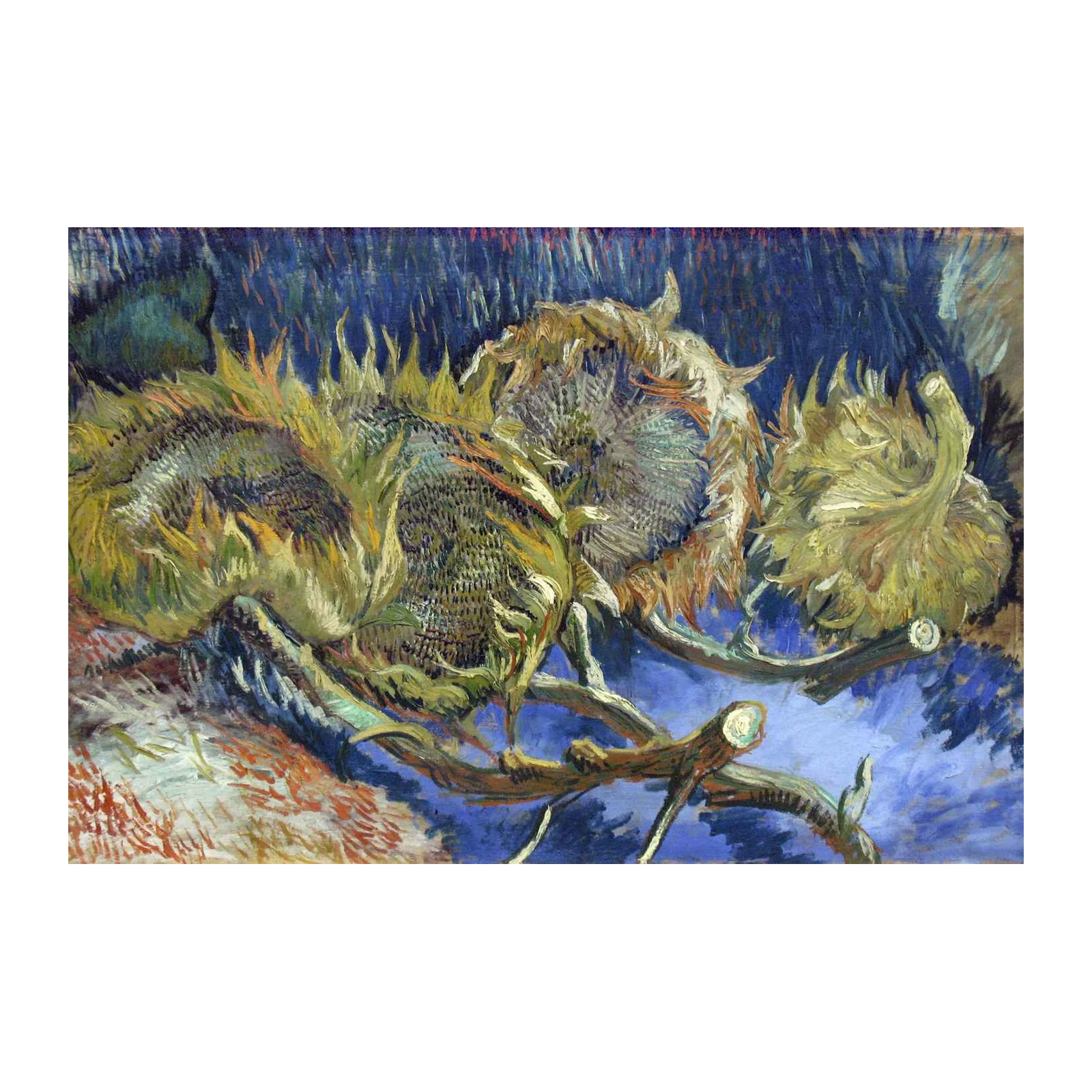 Van Gogh Sunflowers Reimagined Wall Art