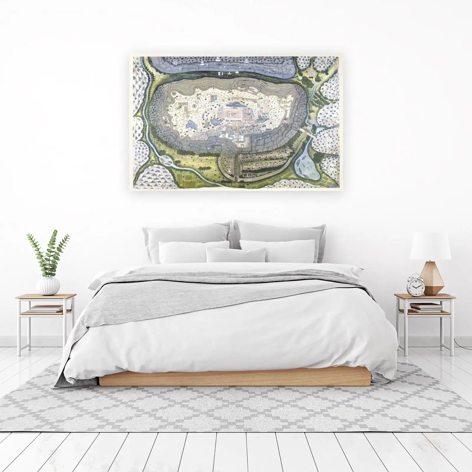Vintage Indian Cityscape Wall Art