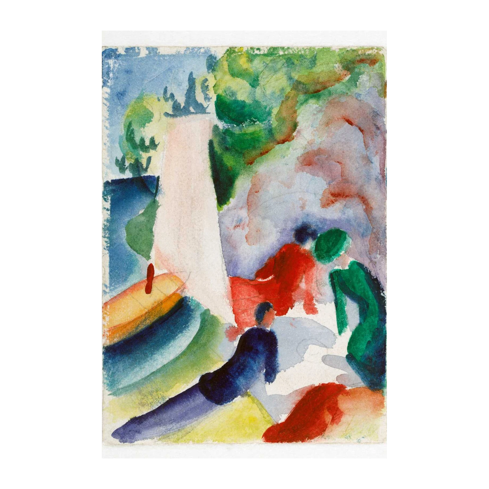 Vibrant Figurative Watercolor Wall Art