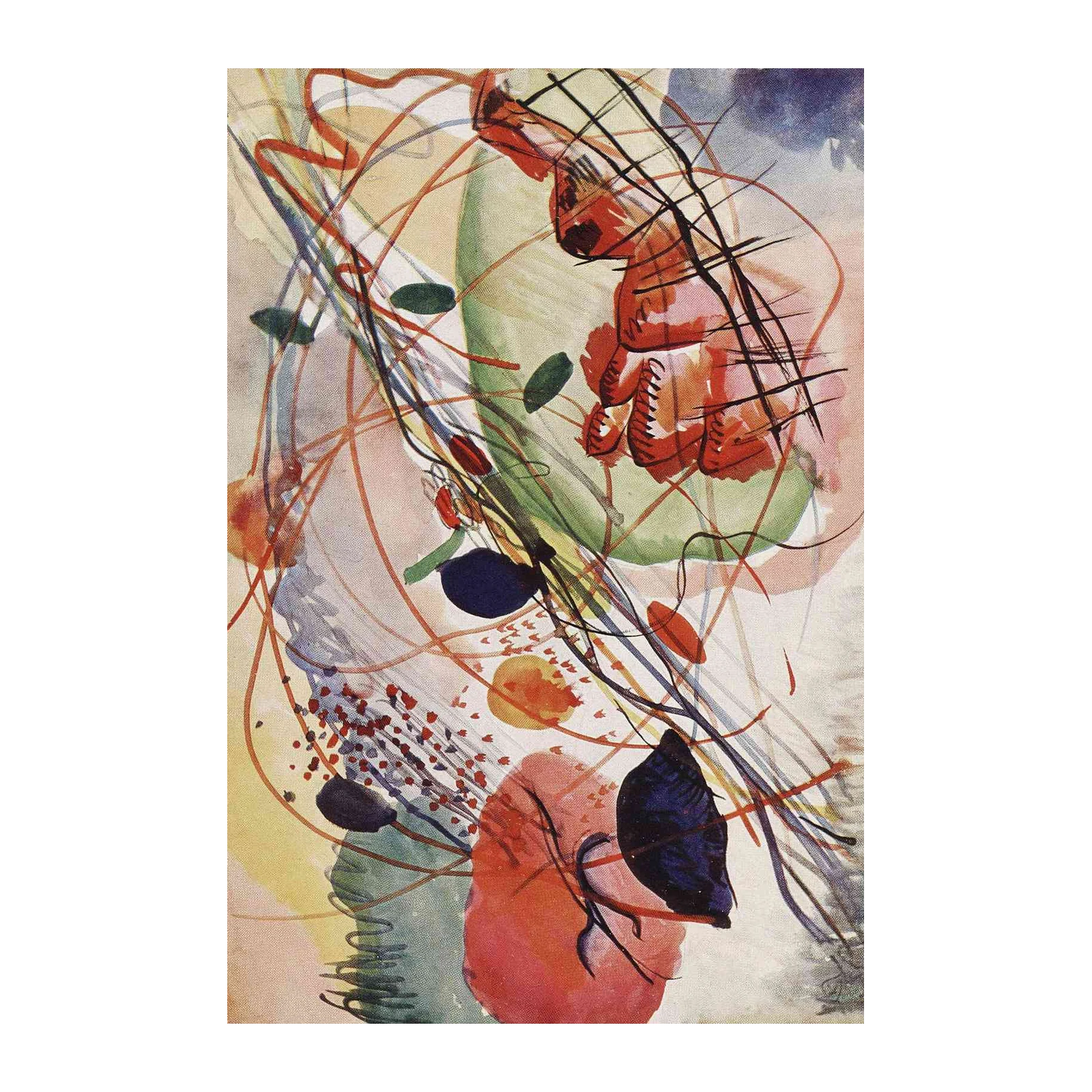 Abstract Expressionist Burst Wall Art