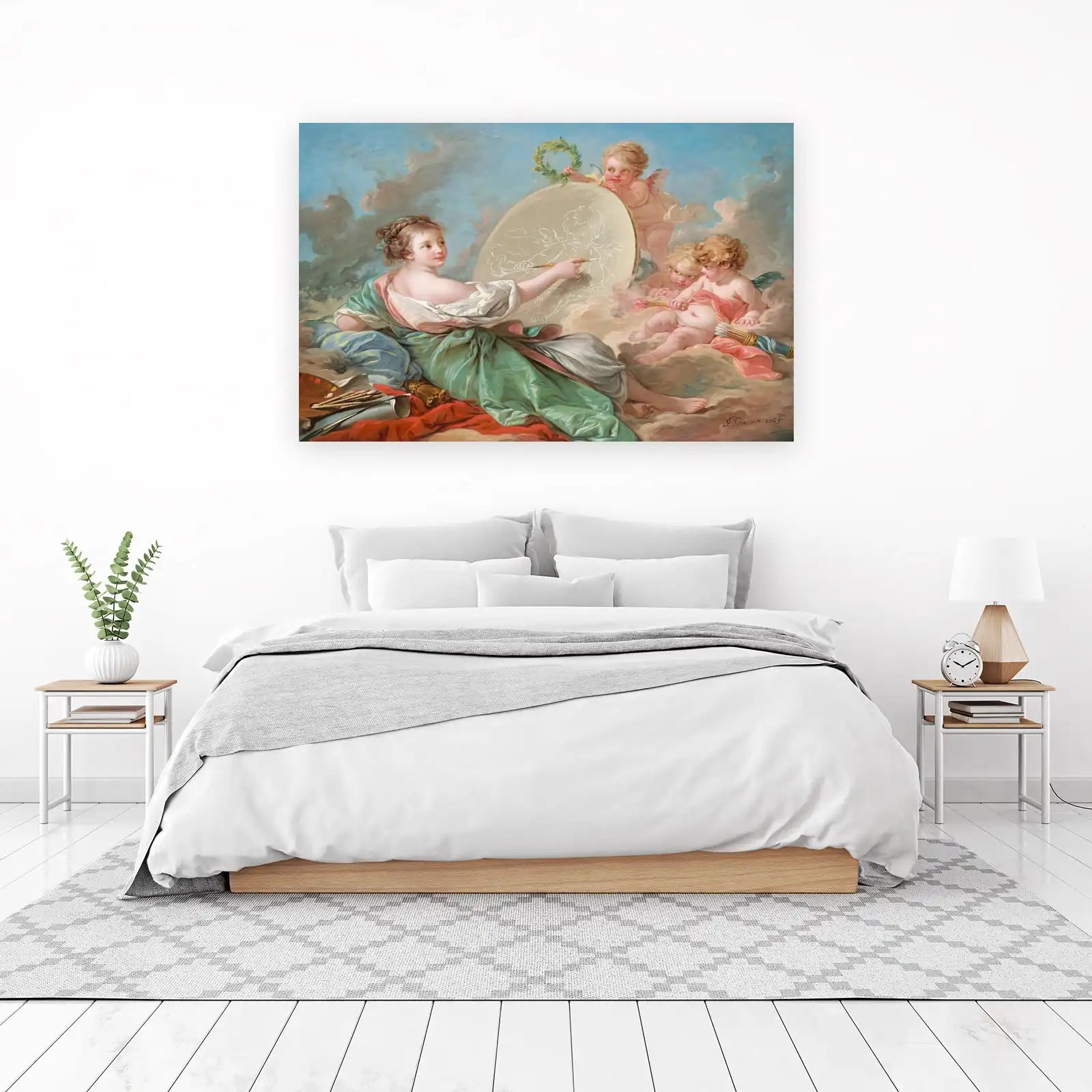 Cherubic Artistry Rococo Allegory Wall Art