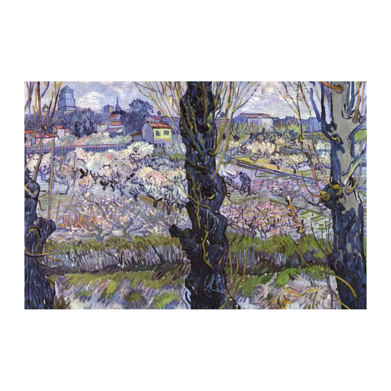 Van Gogh Orchard Wall Art - Spring Blossom Wall Art