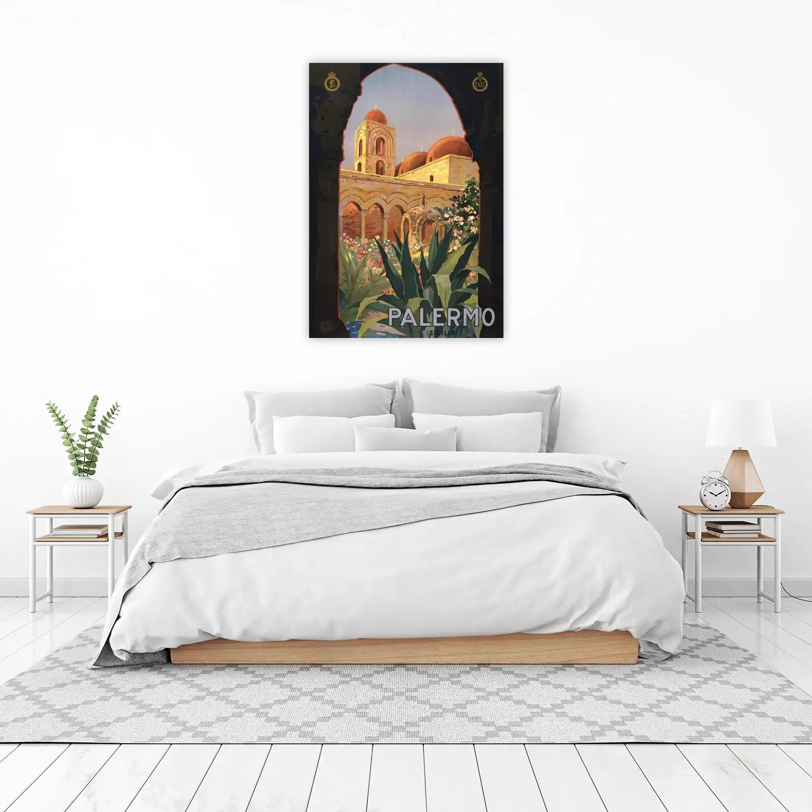 Palermo Sicily Vintage Travel Poster Wall Art