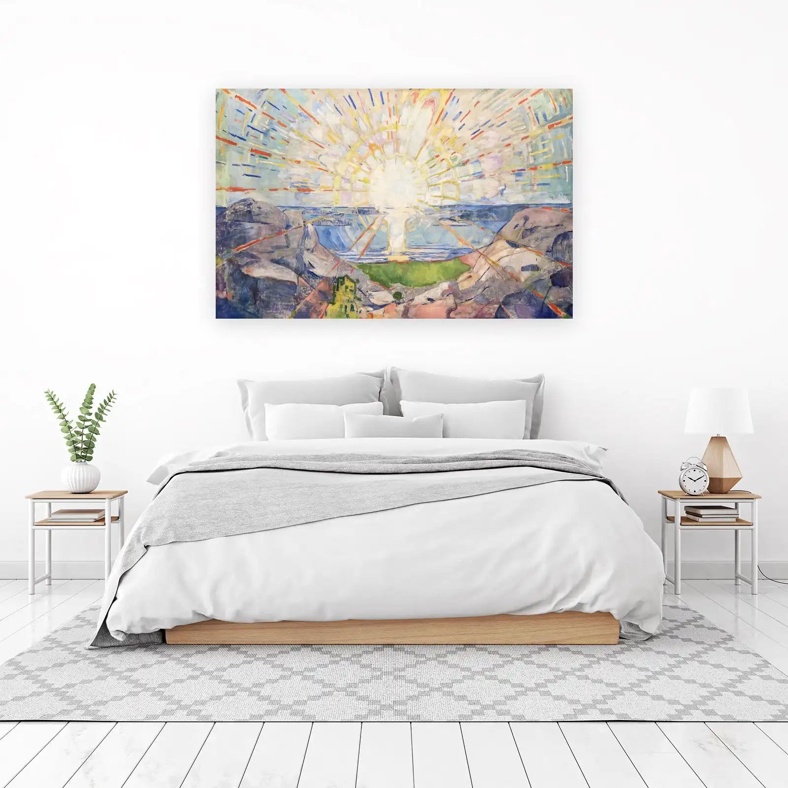 Radiant Sunscape Impressionist Landscape Wall Art