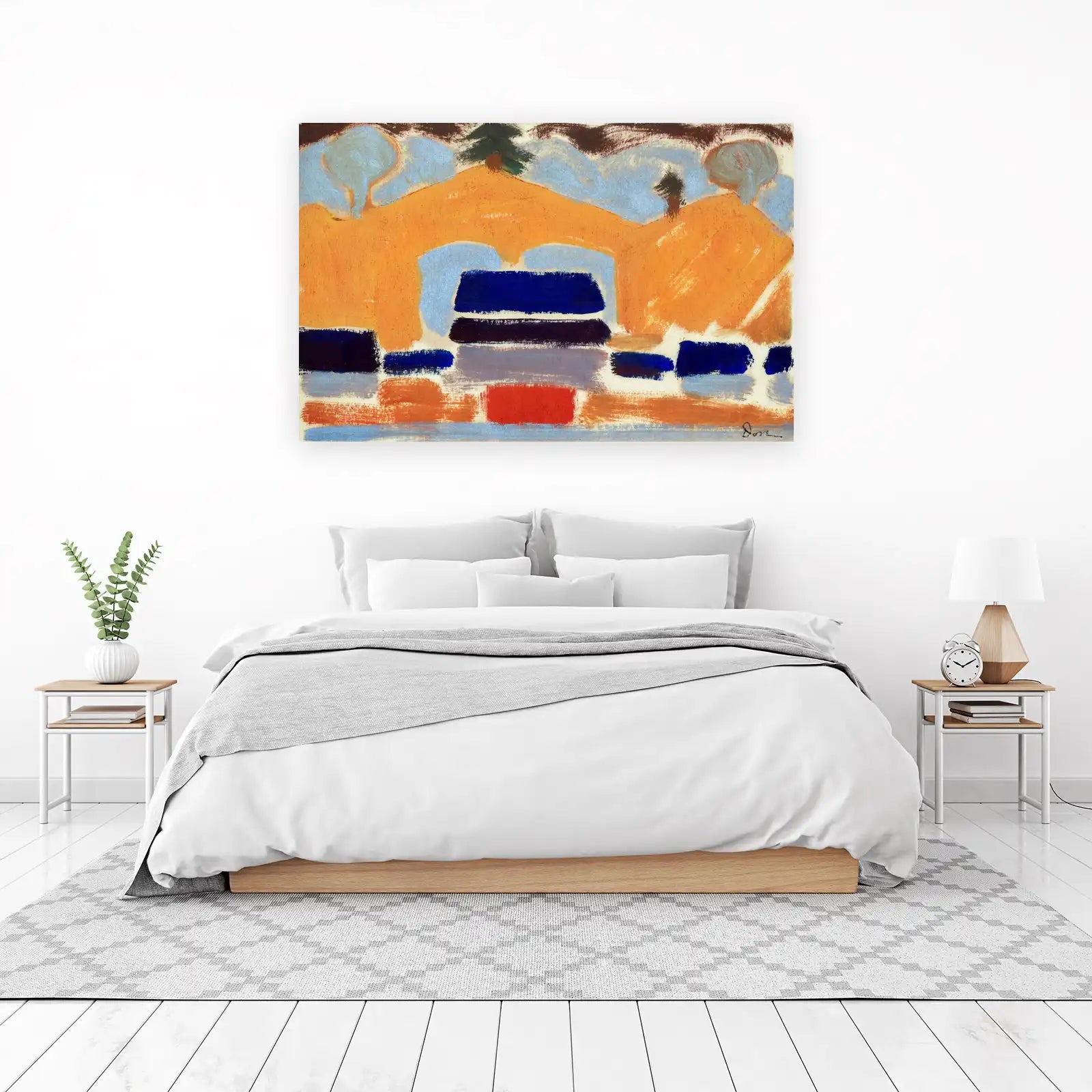 Vibrant Abstract Landscape Wall Art