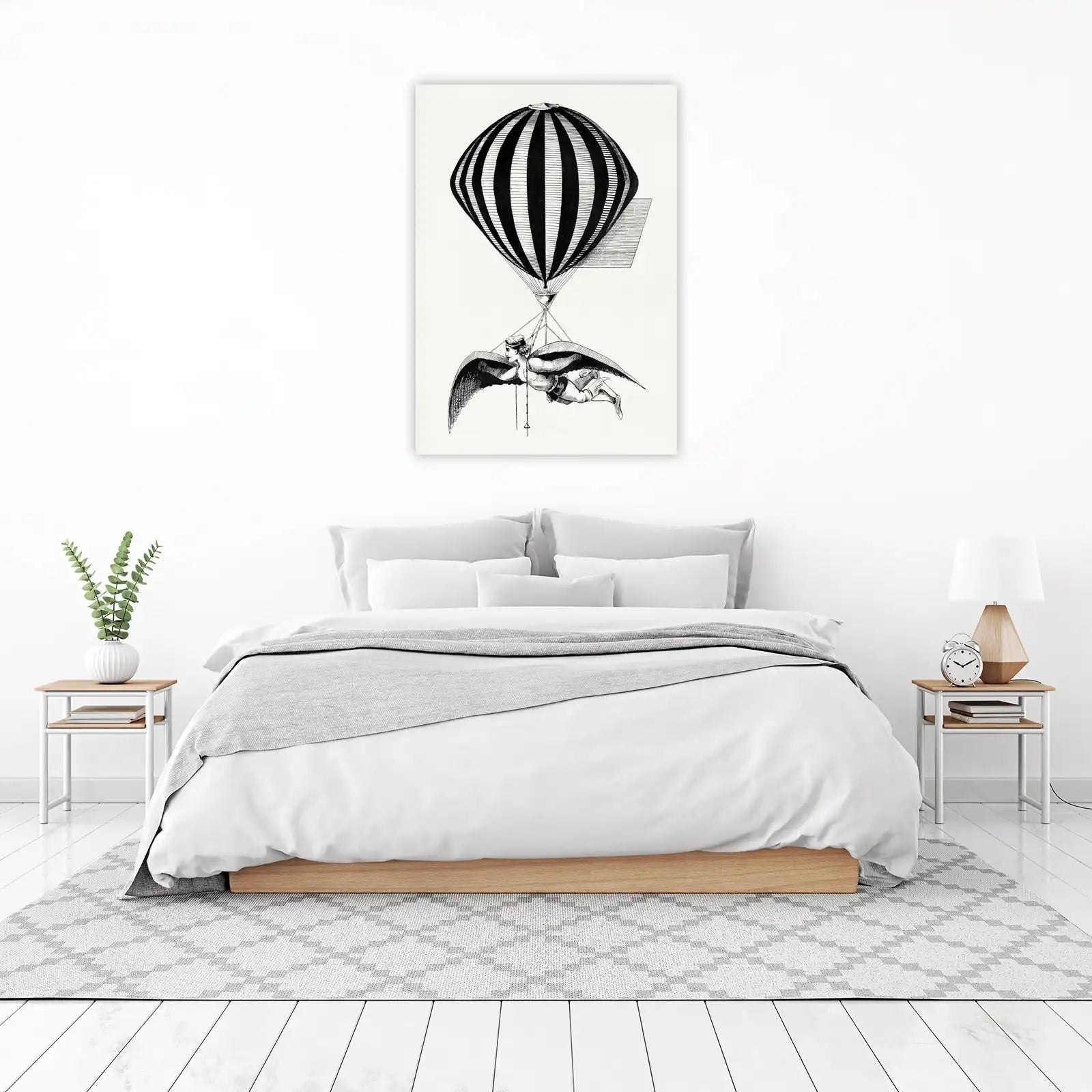 Vintage Flight Enthusiast Balloon Wall Art