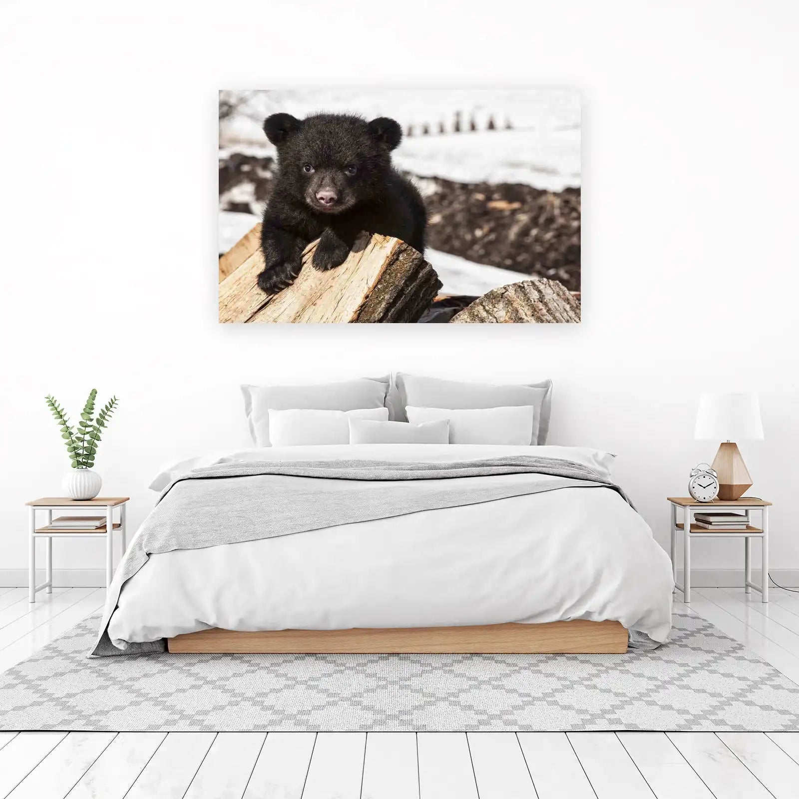 Adorable Bear Cub Portrait Wall Art - Wildlife Art