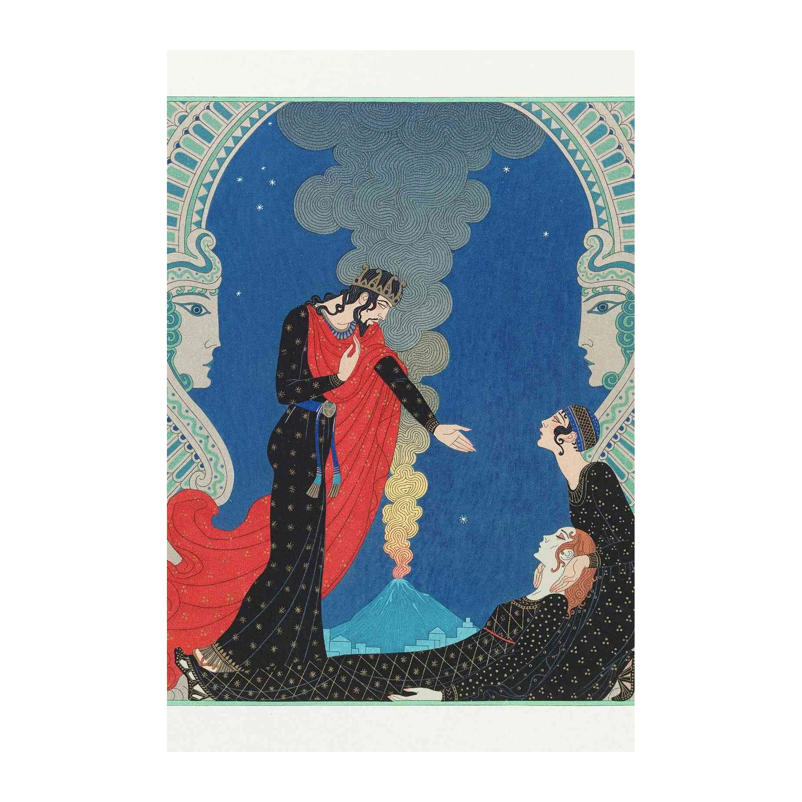 Art Deco Royal Scene Wall Art