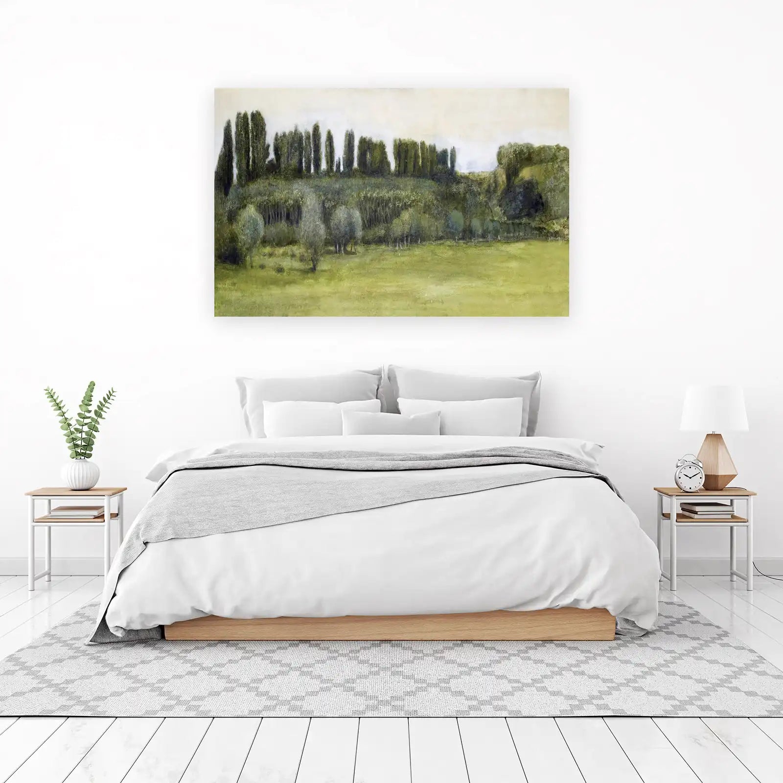 Serene Landscape Trees & Meadow Wall Art