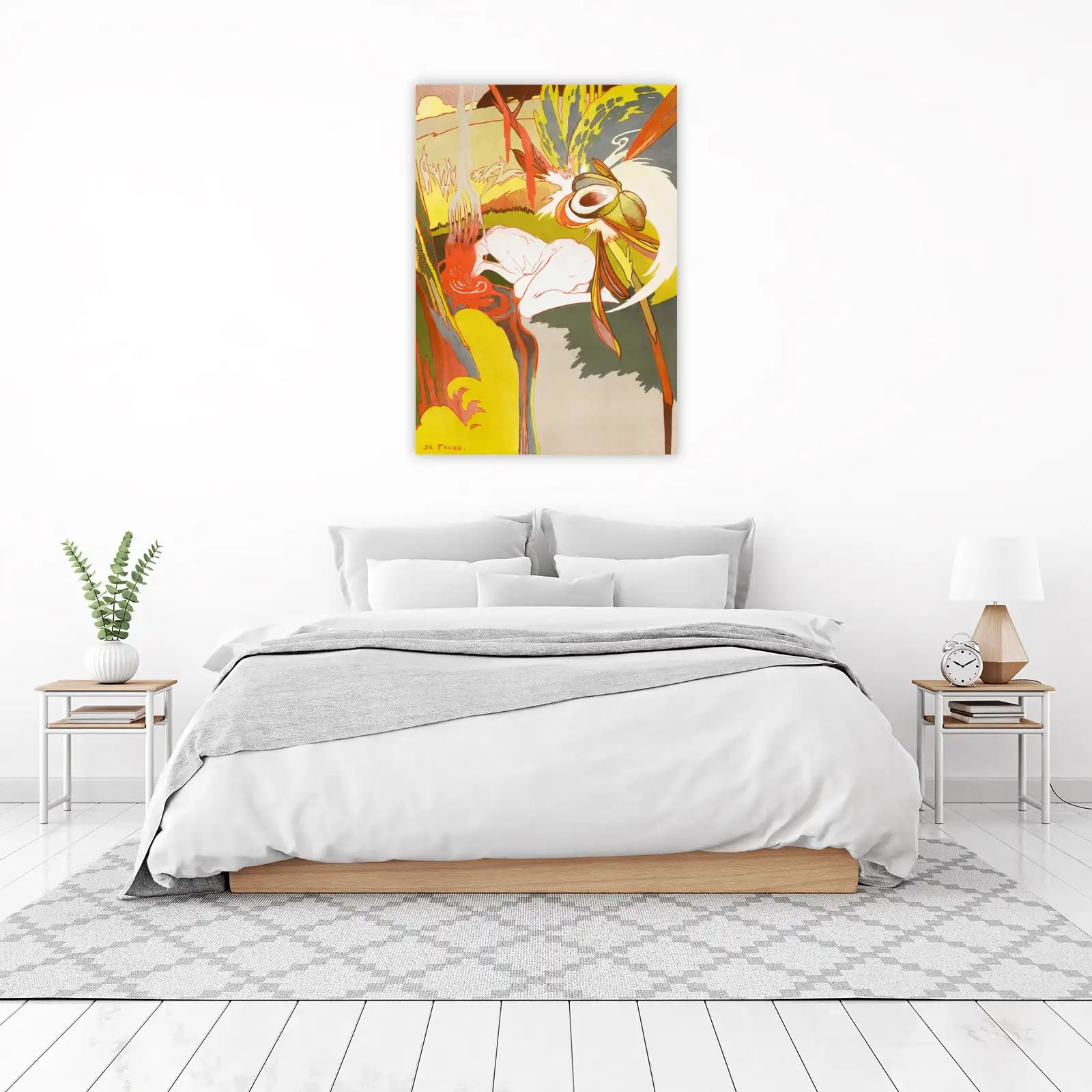 Art Nouveau Nude Dreamscape Wall Art