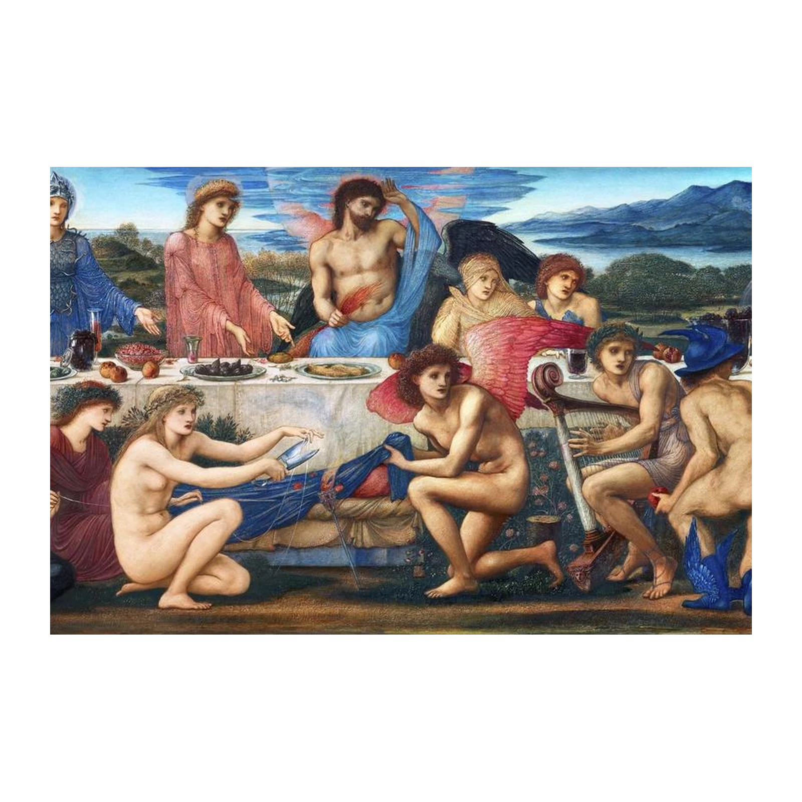 Mythological Feast Wall Art - Classic Art Wall Decor