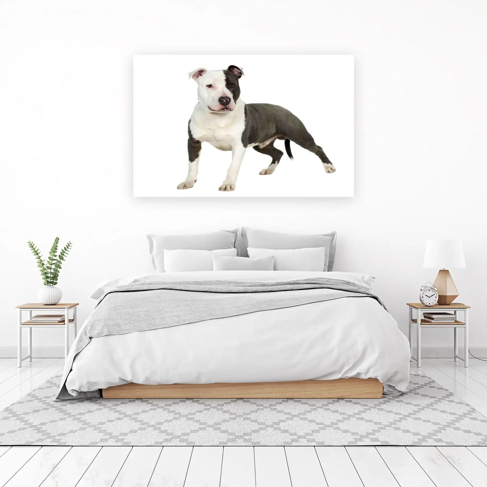 Powerful Pitbull Portrait Wall Art