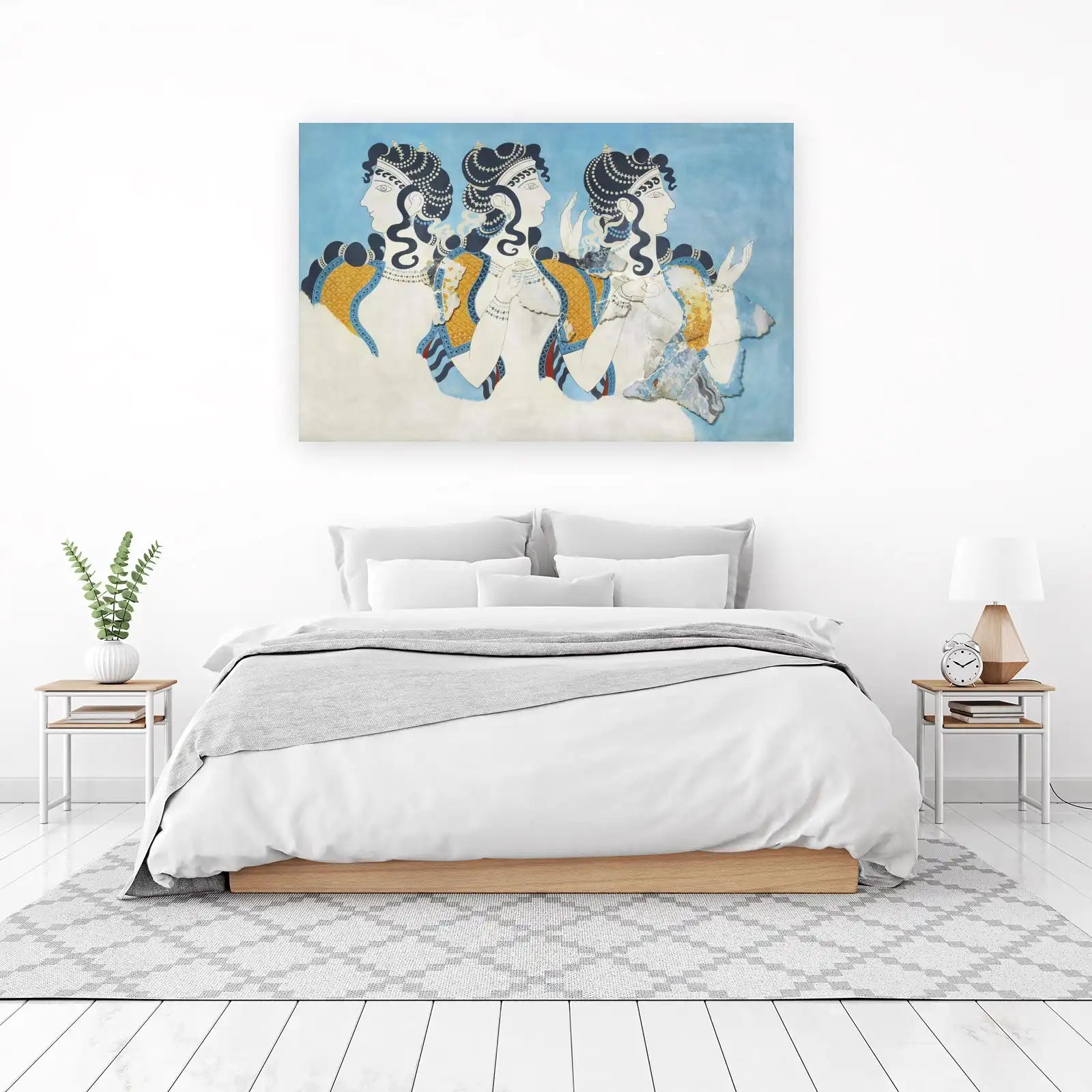 Minoan Ladies Ancient Fresco Wall Art