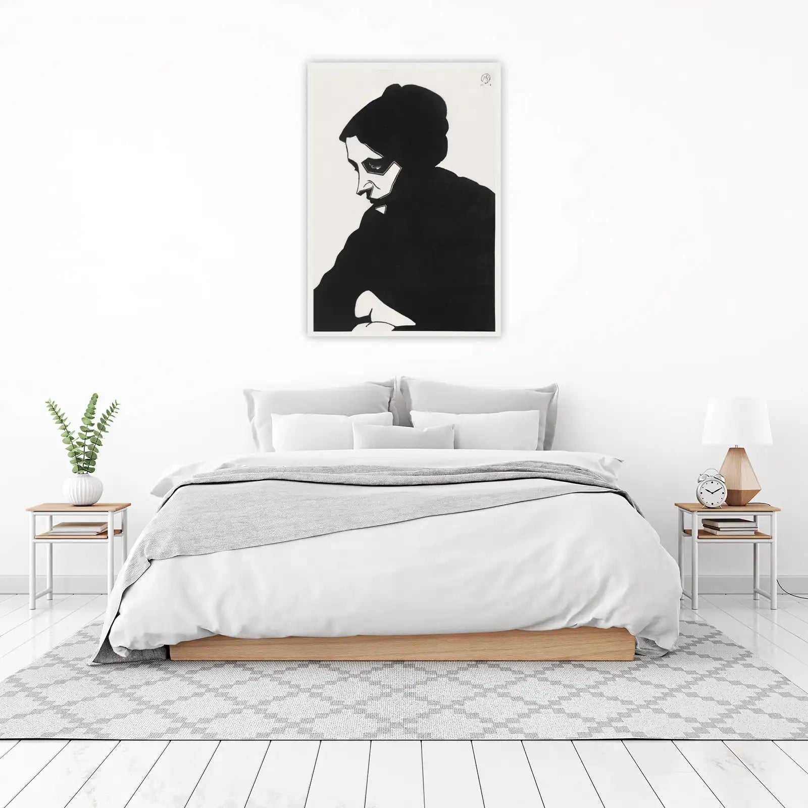 Intriguing Portrait Silhouette Wall Art