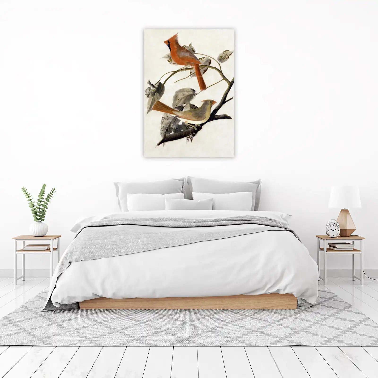 Vibrant Cardinal Pair Nature Art Wall Art