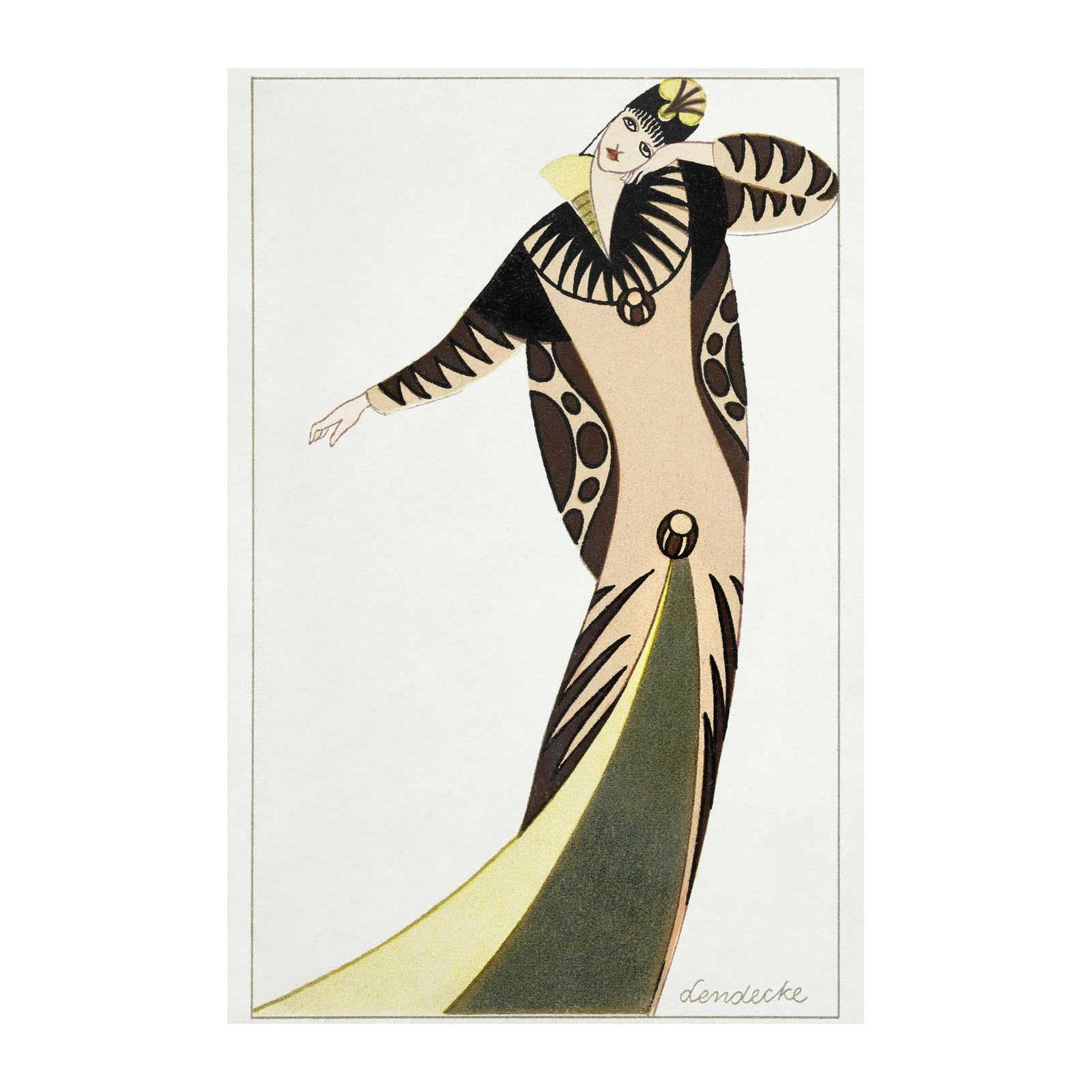 Art Deco Fashion Figure Wall Art
