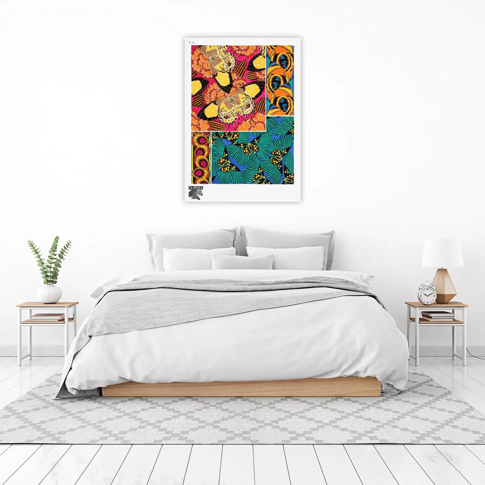 Vintage Butterfly Art Nouveau Wall Art