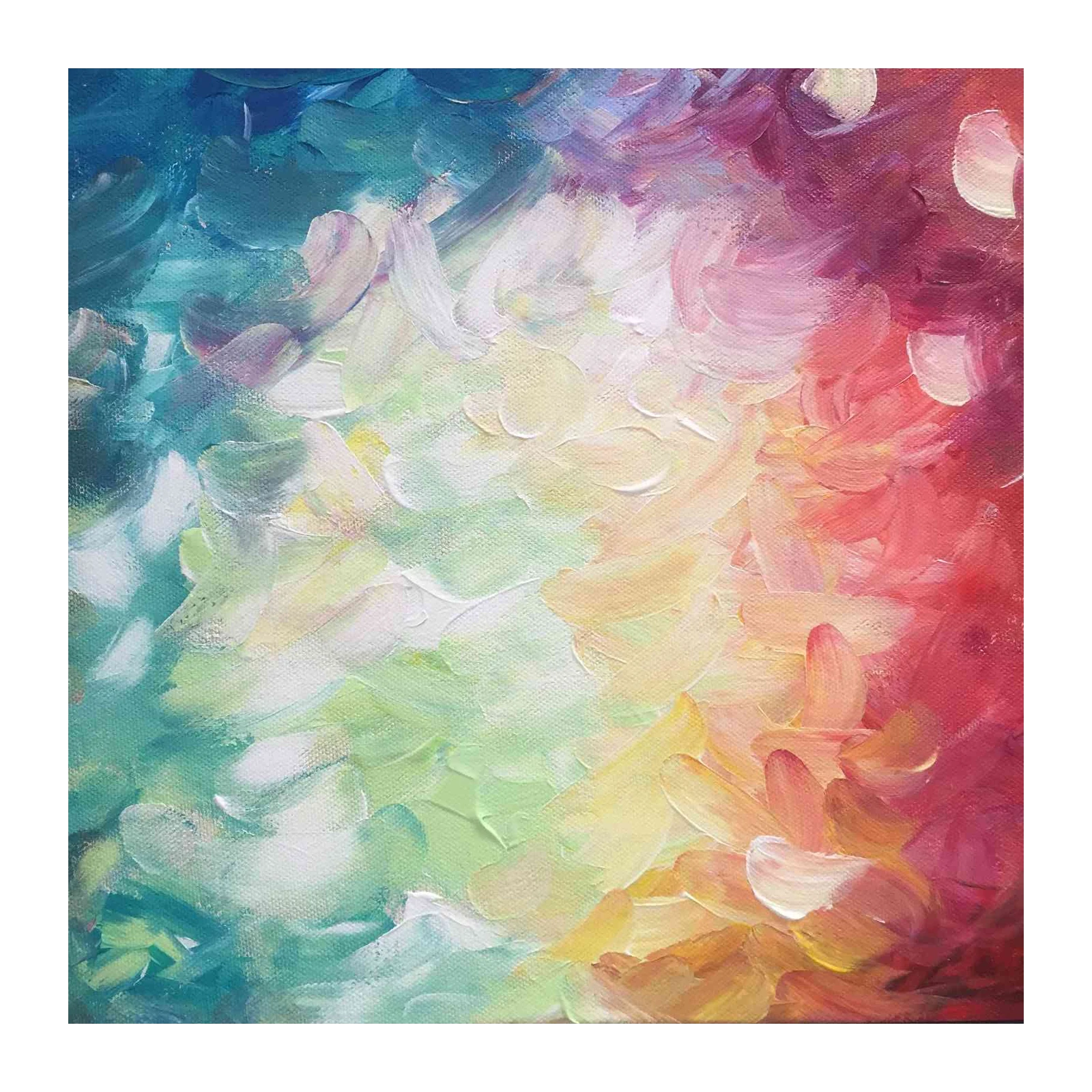 Vibrant Abstract Bloom Wall Art