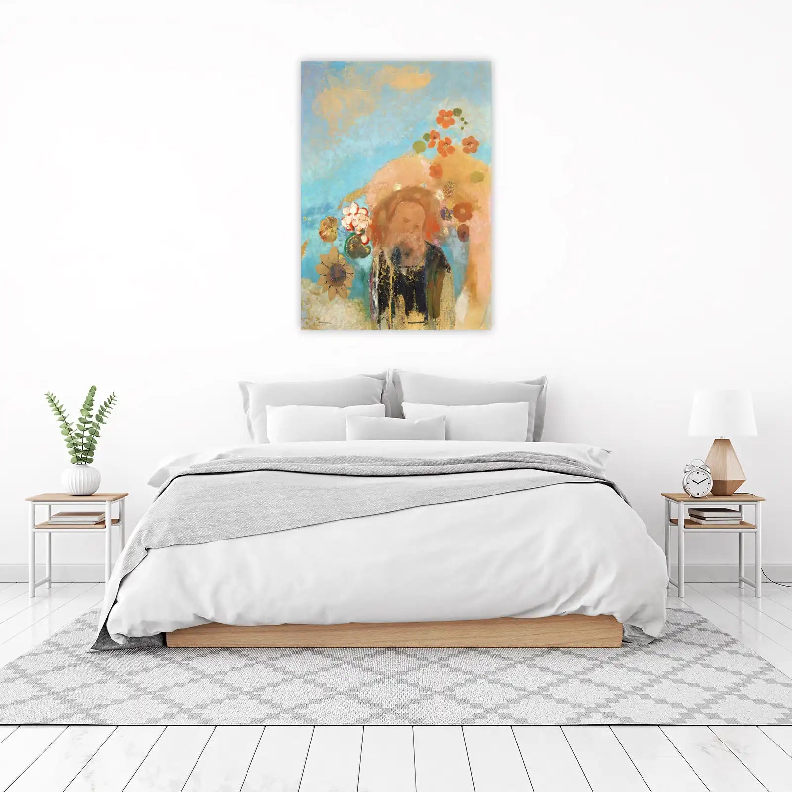 Mystical Sage with Flowers Wall Art