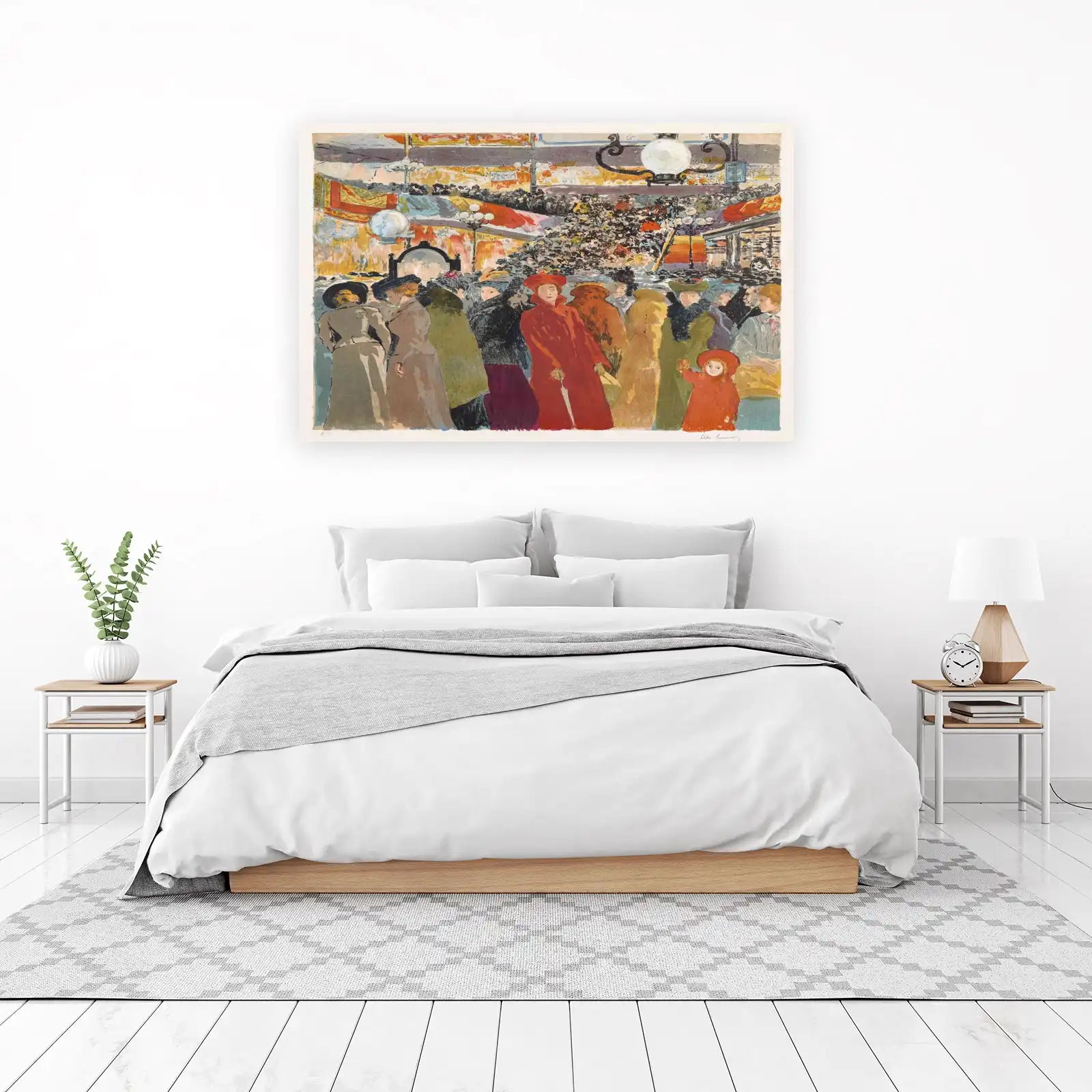 Vintage Parisian Crowd Wall Art