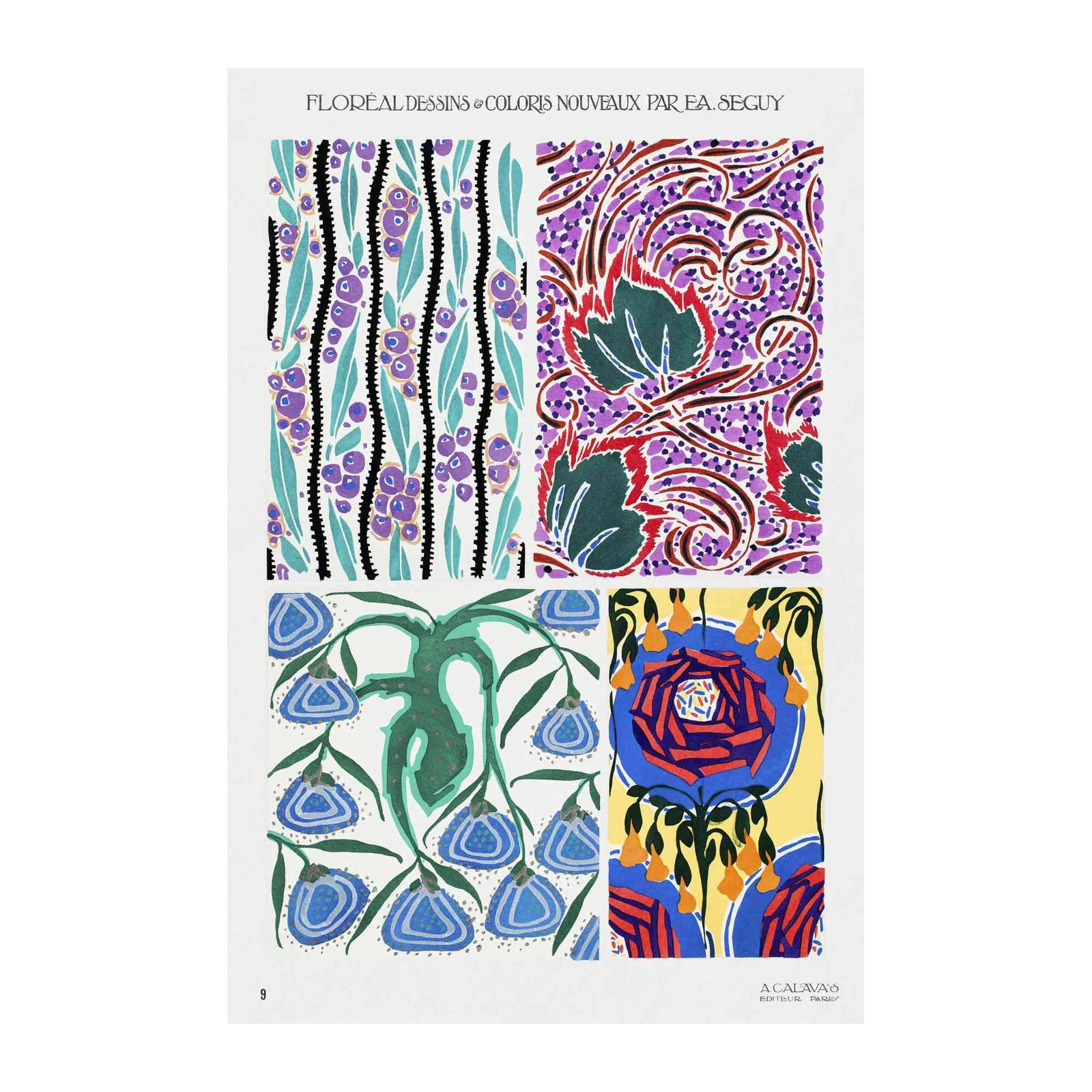 Art Nouveau Floral & Botanical Wall Art