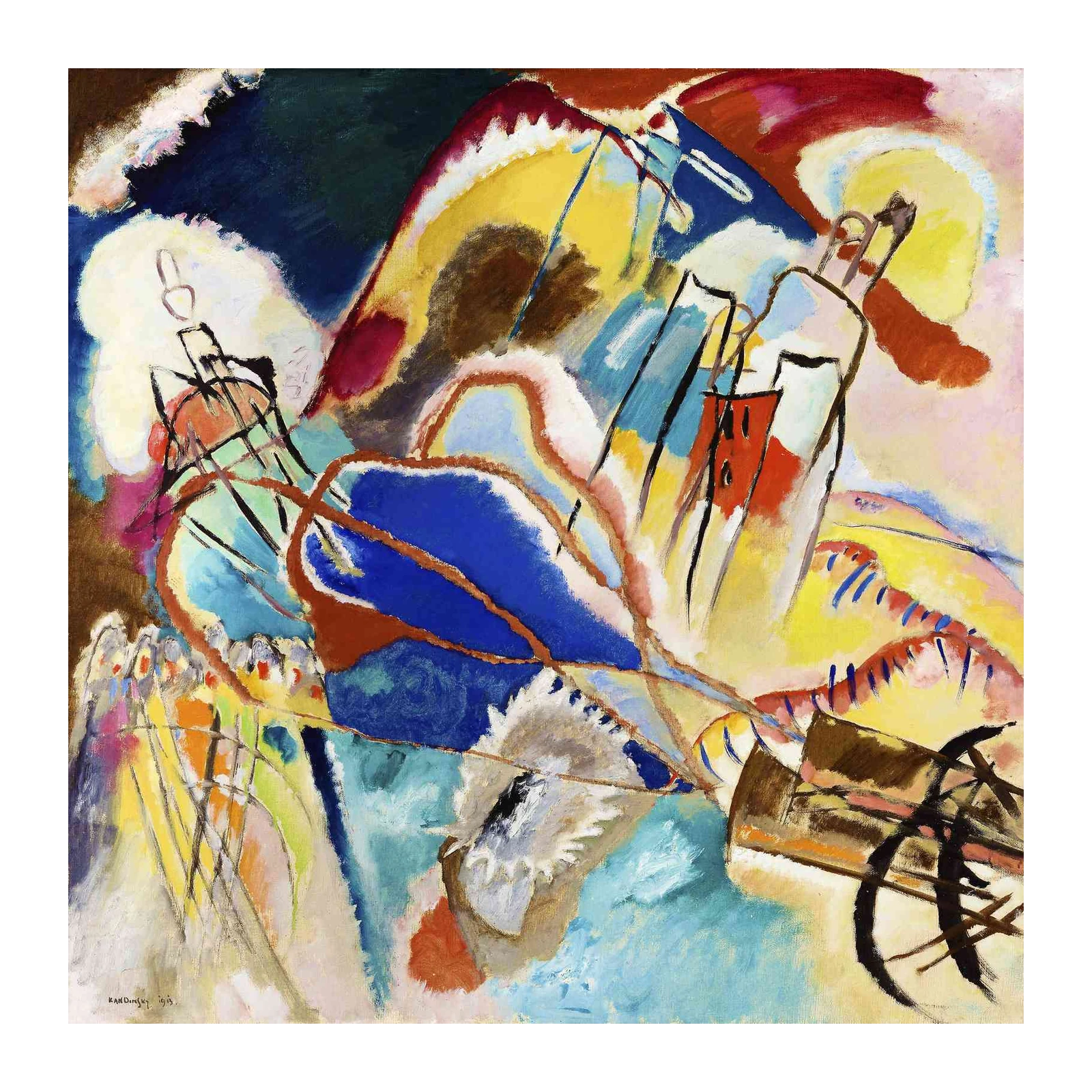 Abstract Symphony Wall Art - Vibrant Expressionism Art