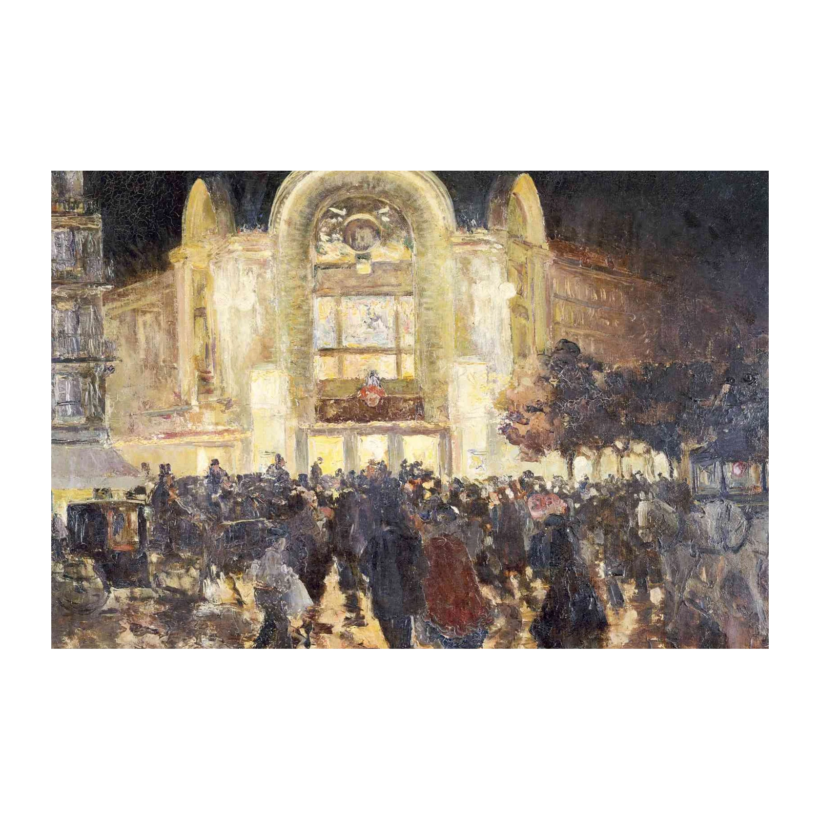 Vibrant Parisian Nightlife Impressionist Wall Art