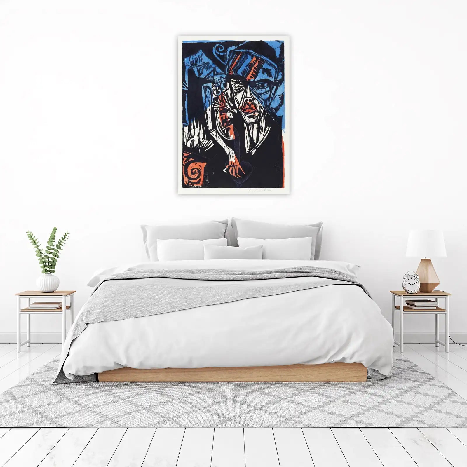Bold Expressionist Portrait Wall Art