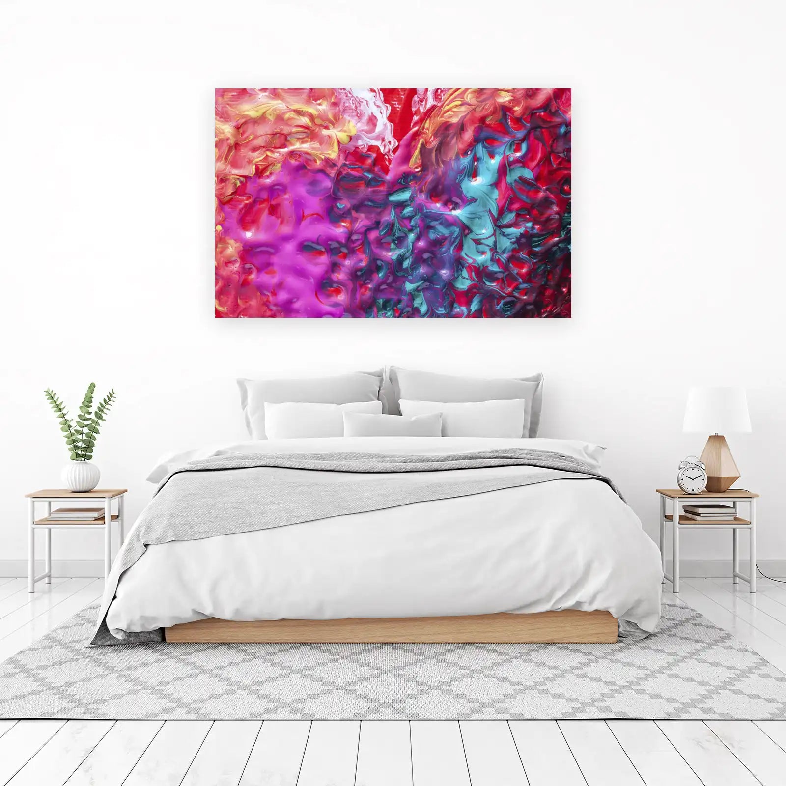 Vibrant Swirls Abstract Art Wall Art