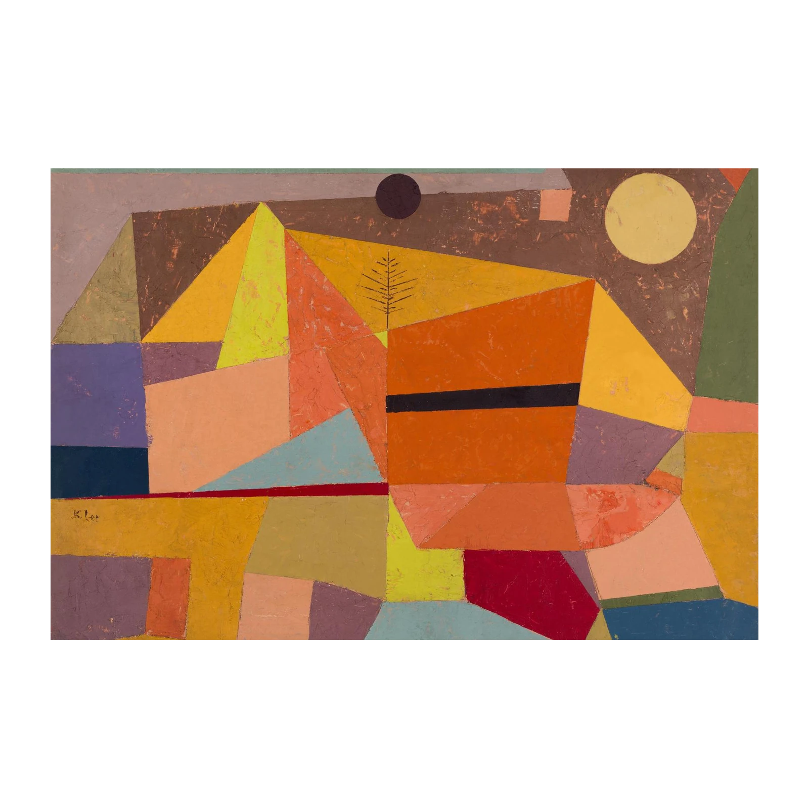Abstract Geometric Landscape Wall Art