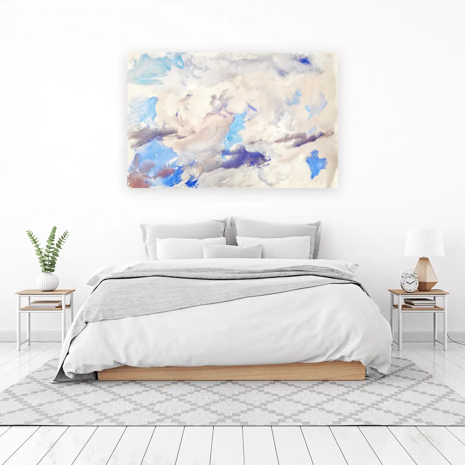 Dreamy Sky Abstract Watercolor Wall Art