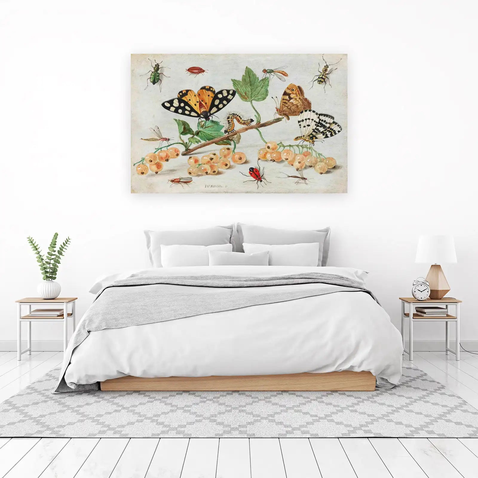 Vintage Insects & Berries Nature Art Wall Art