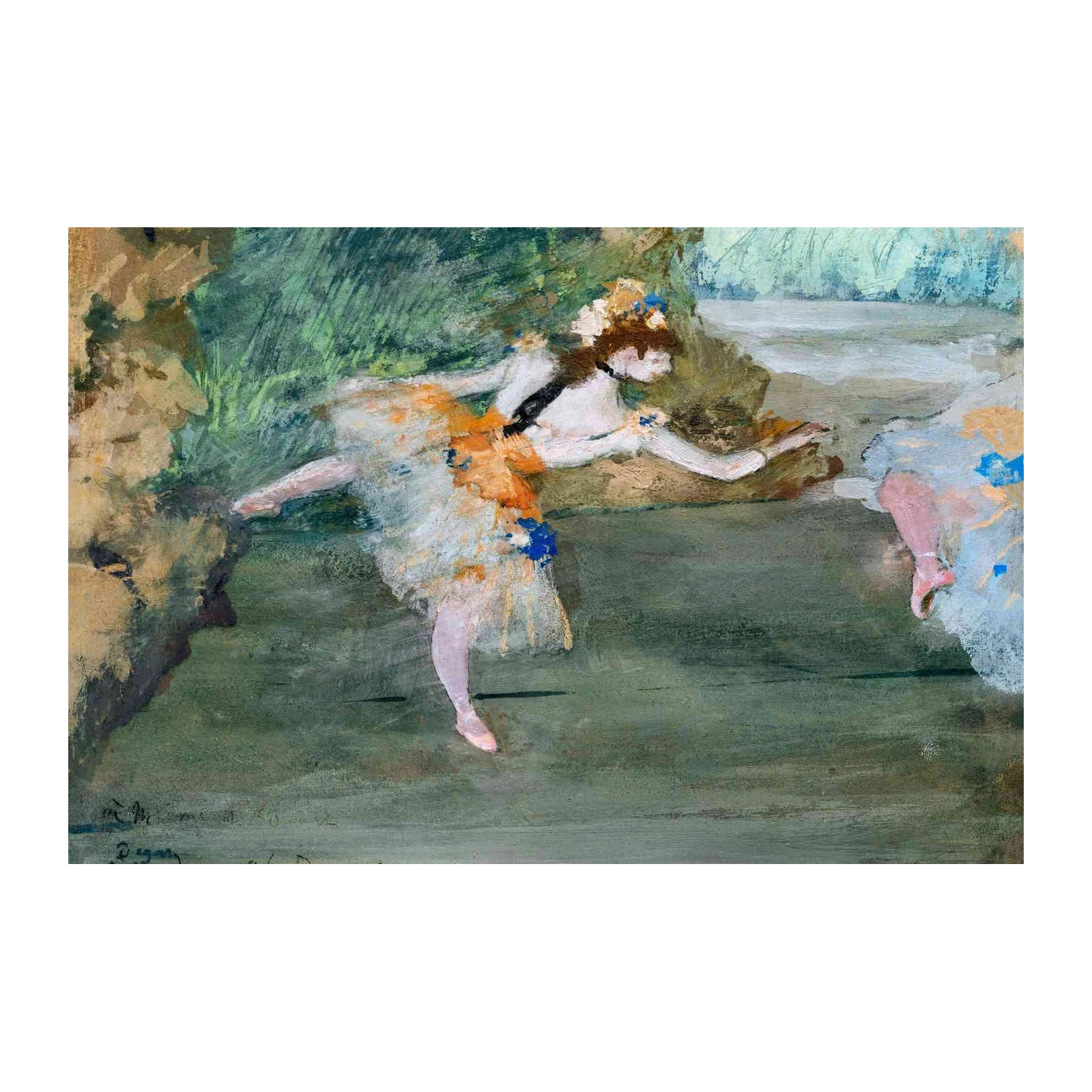 Elegant Ballet Dancers Impressionist Wall Art