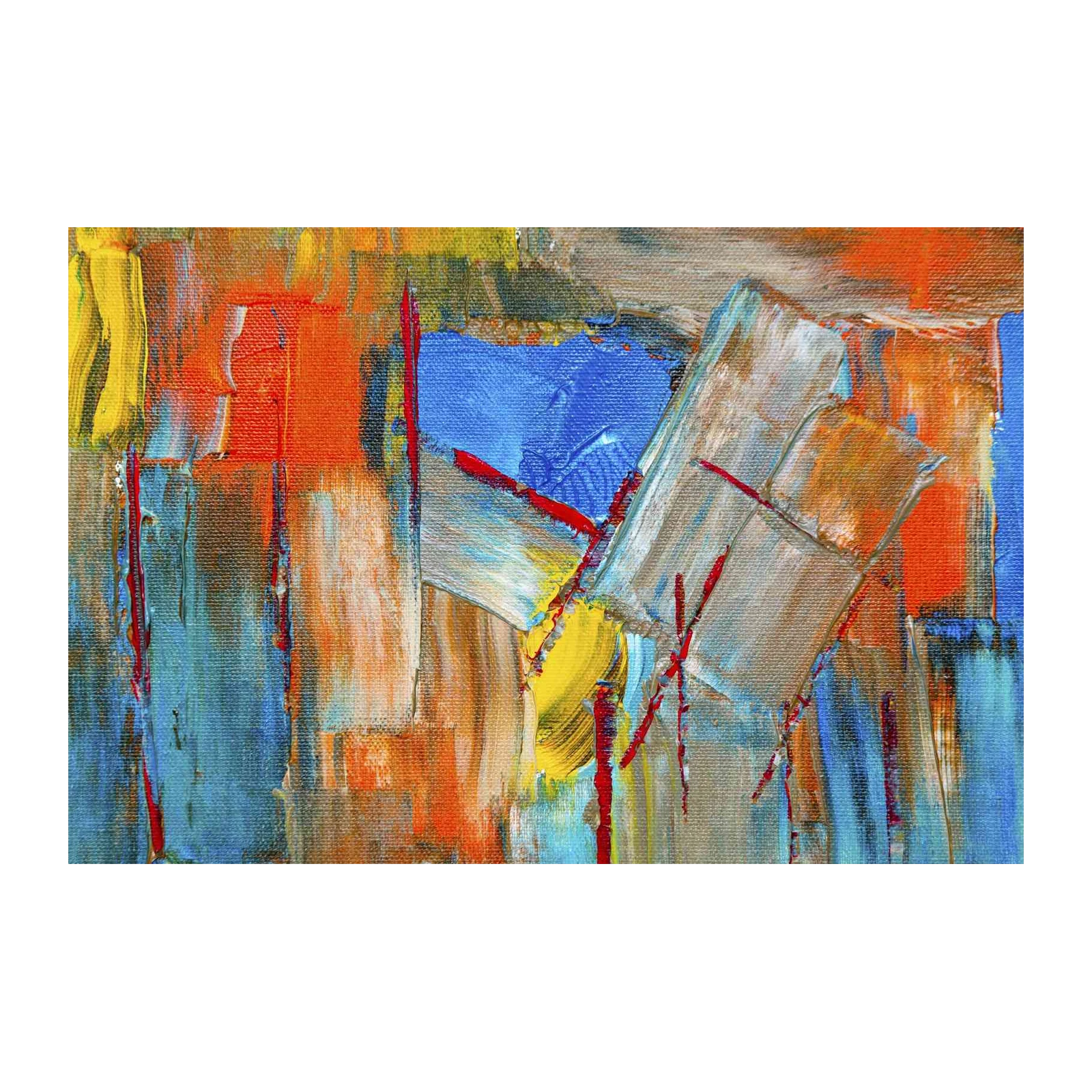 Vibrant Abstract Energy Wall Art