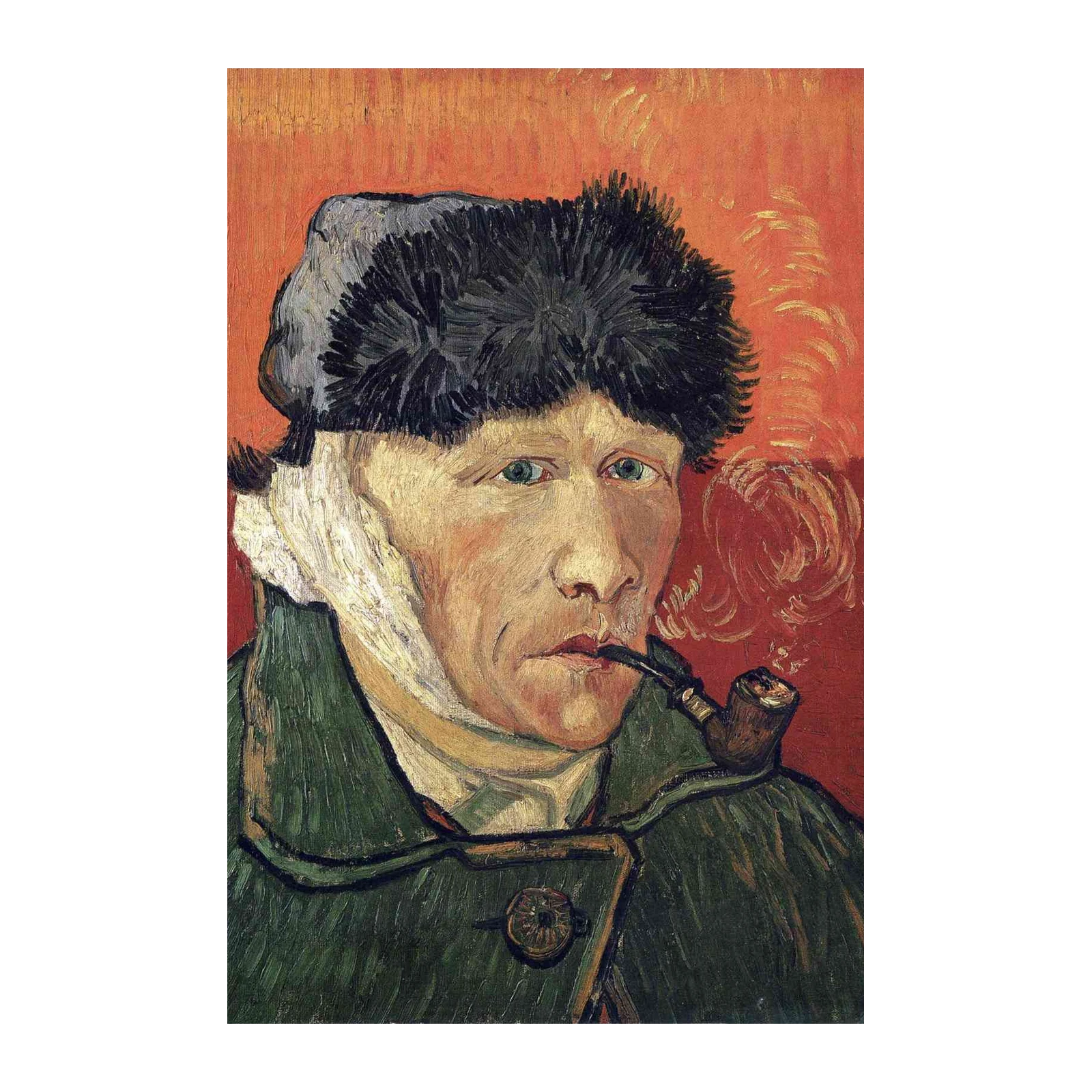 Van Gogh Self Portrait with Bandaged Ear Wall Art