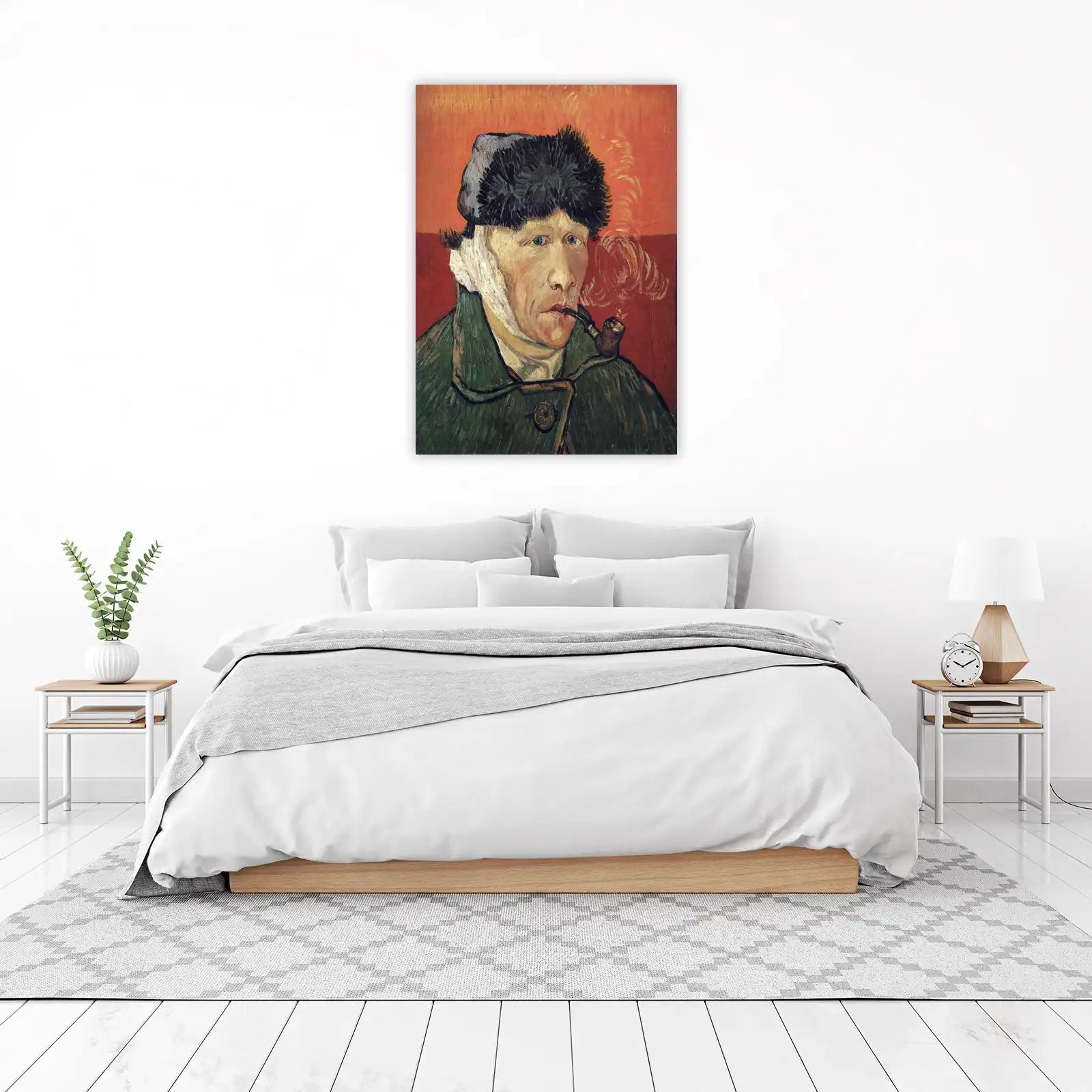 Van Gogh Self Portrait with Bandaged Ear Wall Art