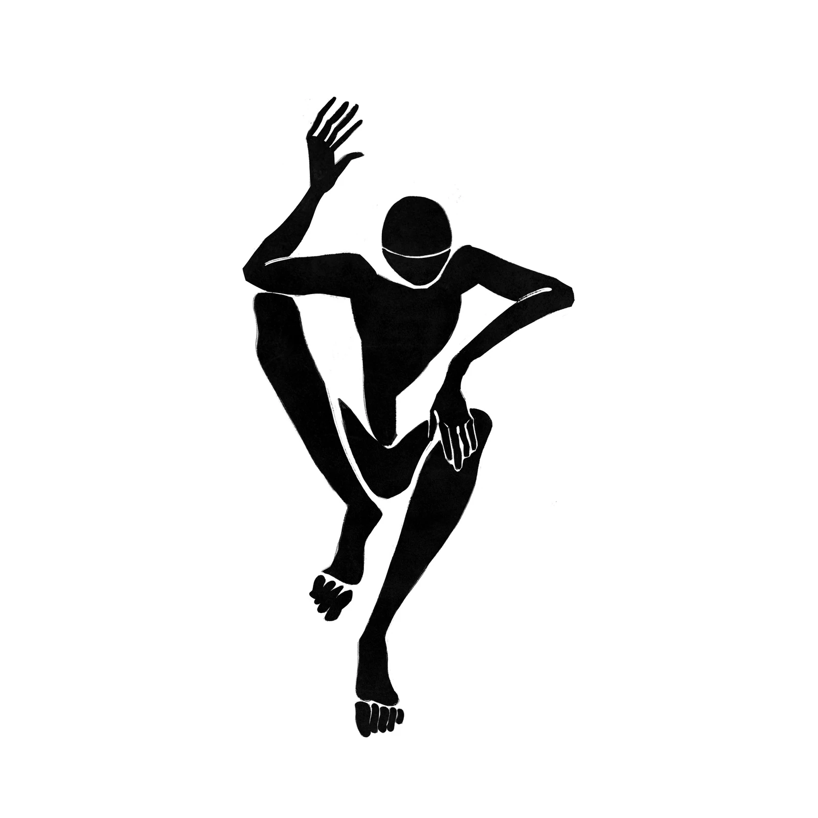 Abstract Figure Waving Wall Art