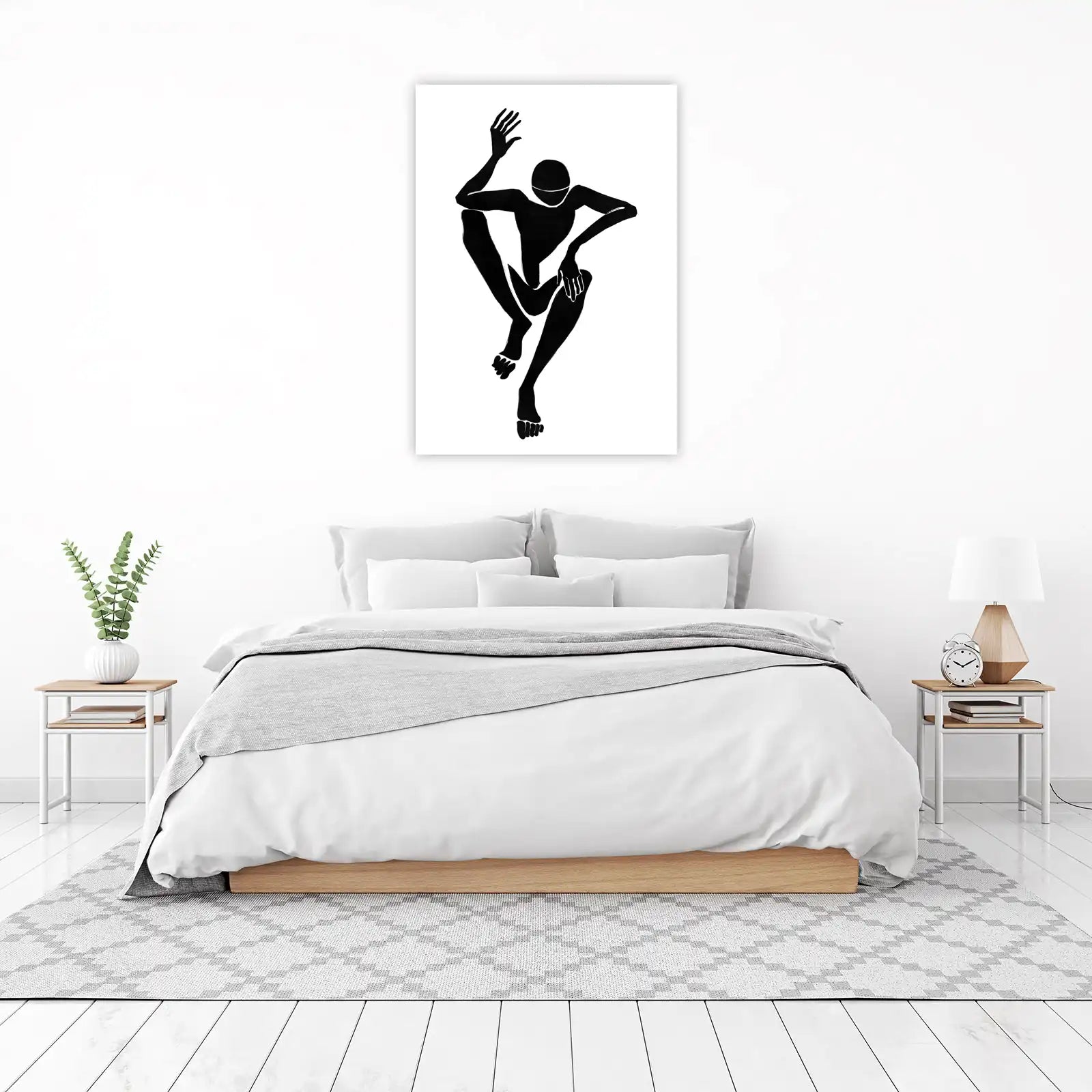 Abstract Figure Waving Wall Art