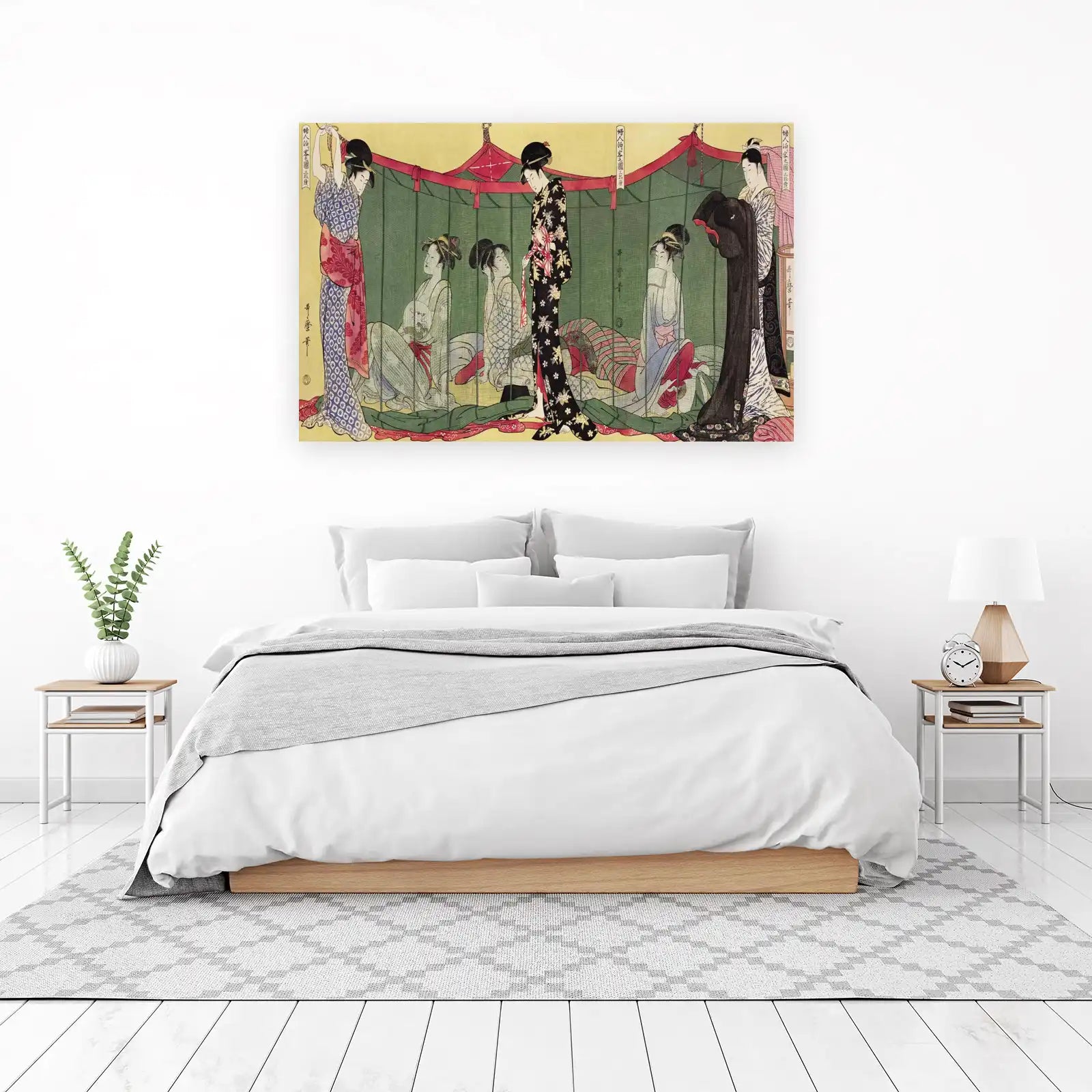 Ukiyo-e Geisha Gathering Wall Art | Japanese Art Decor