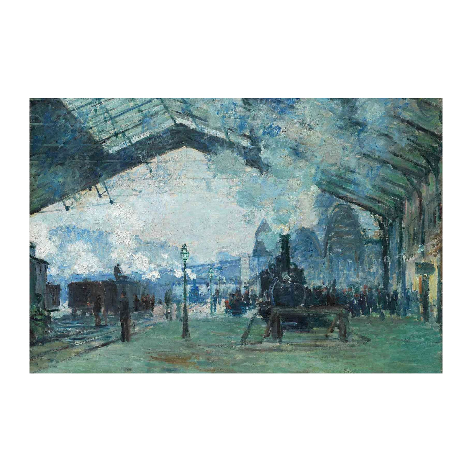 Impressionist Train Station Art Wall Art