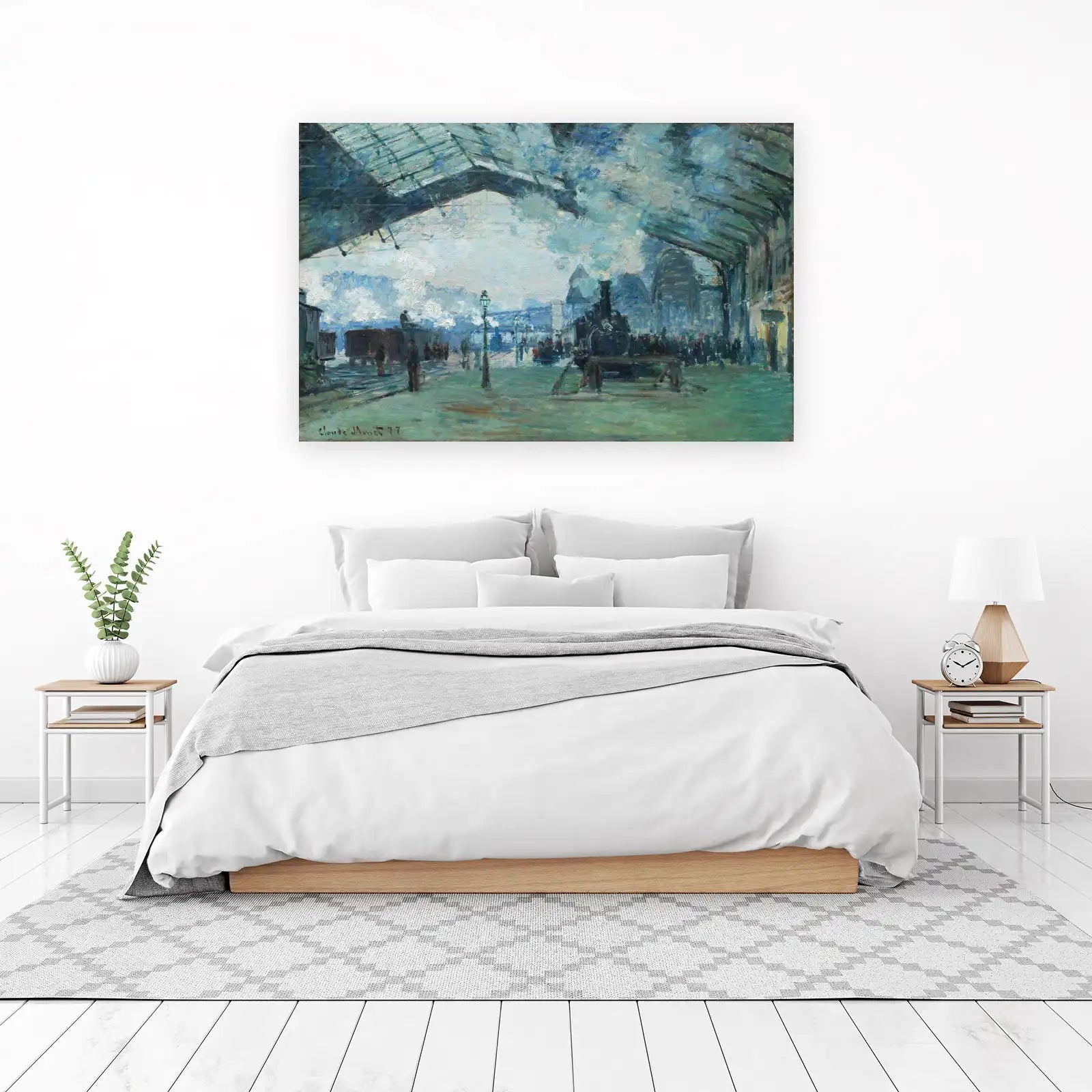 Impressionist Train Station Art Wall Art