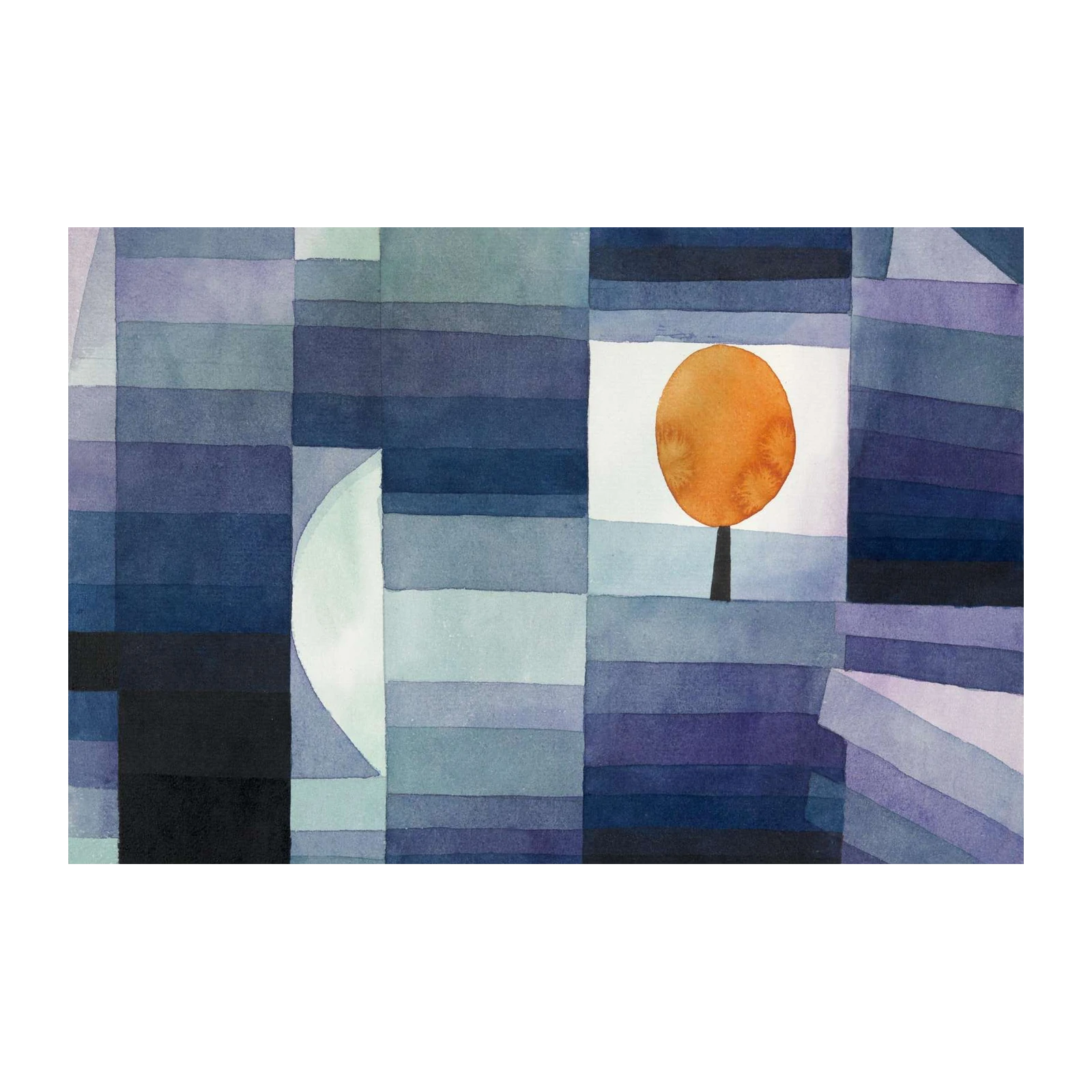 Abstract Sunset Tree Wall Art Wall Art