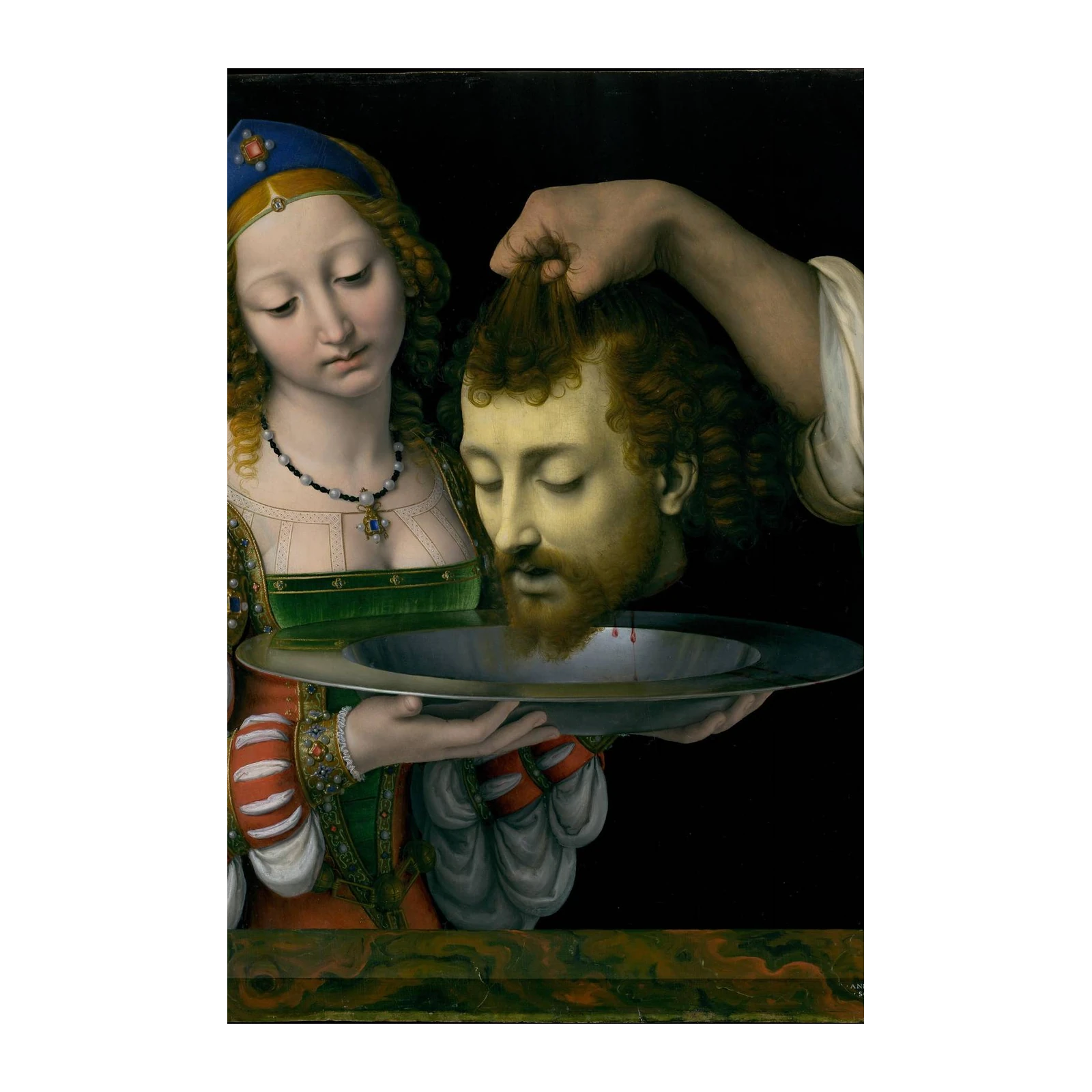 Salome with the Head of John the Baptist Wall Art