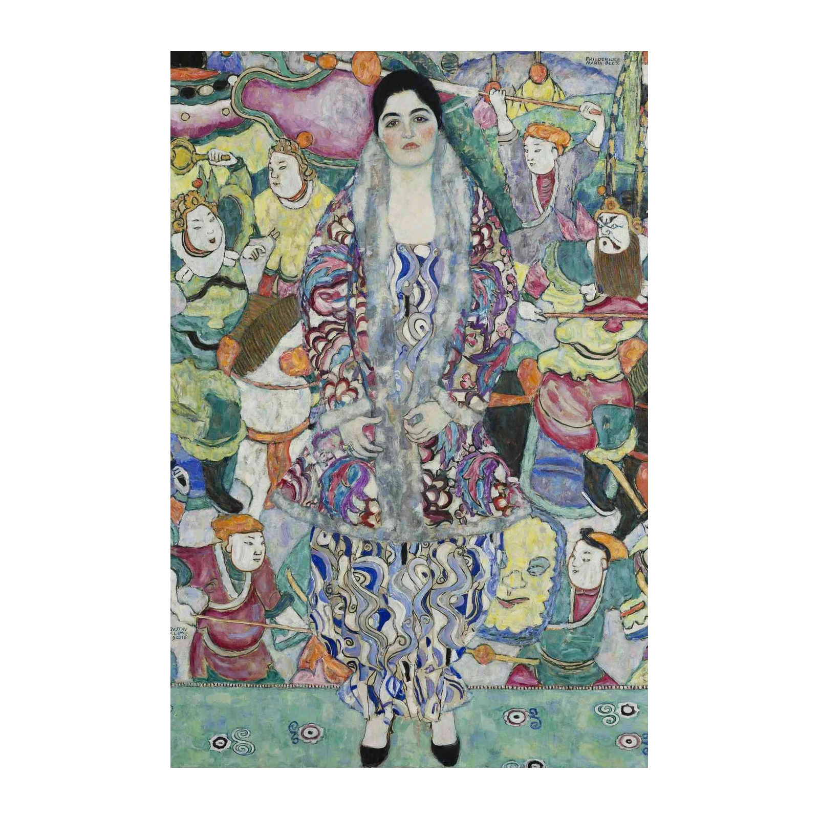 Elegant Portrait Art Deco Wall Art
