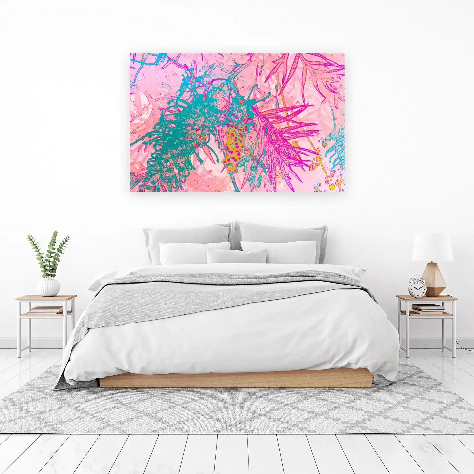Vibrant Botanical Abstract Wall Art