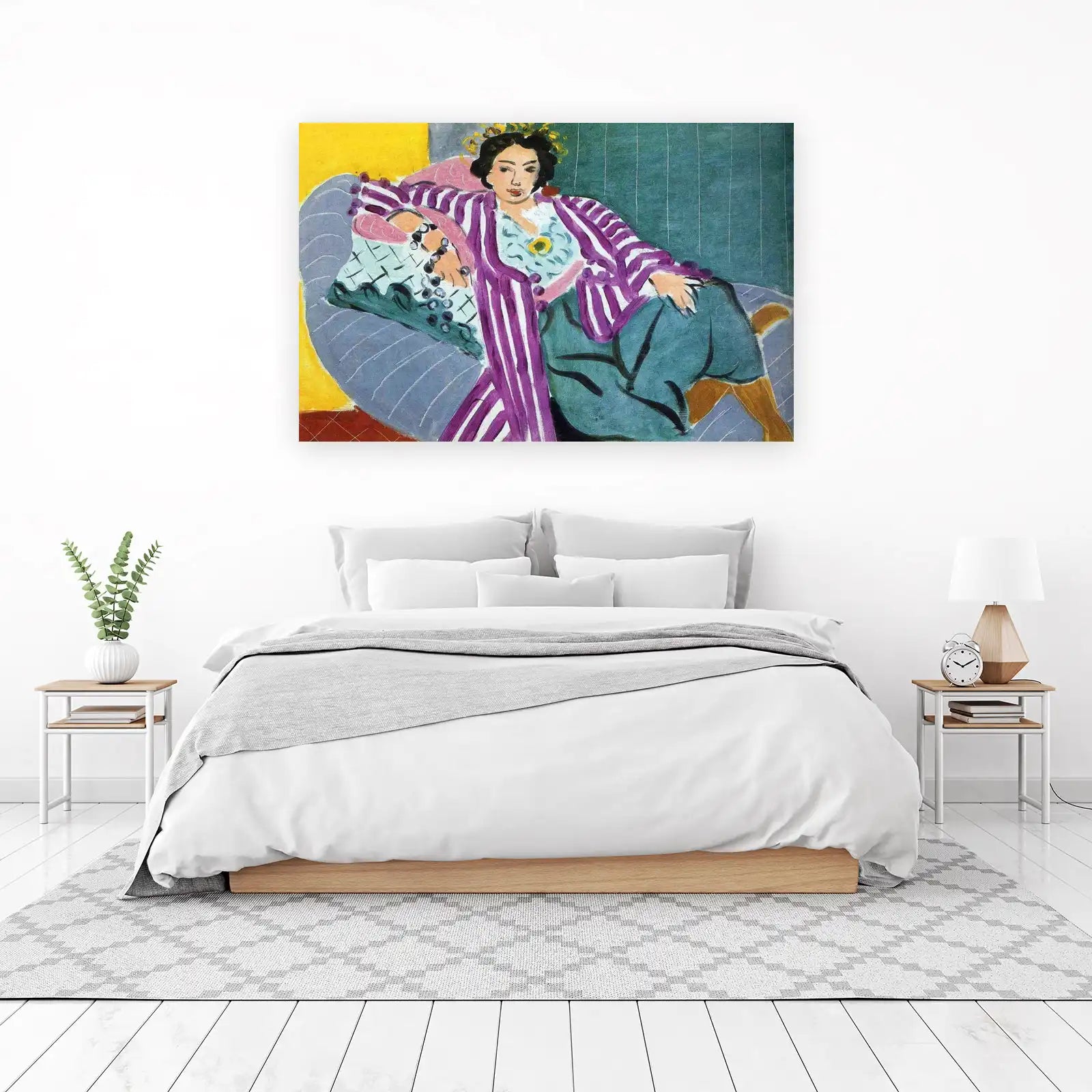 Vibrant Matisse Woman Portrait Wall Art