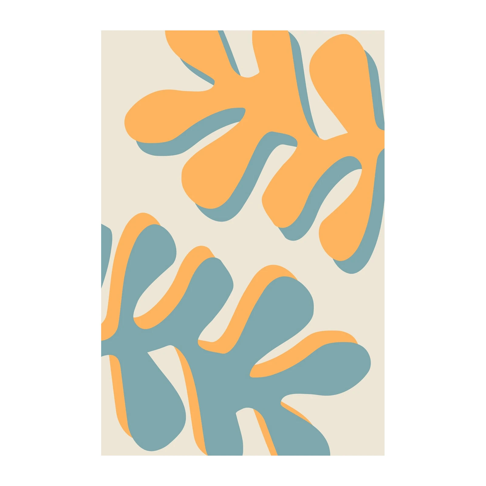 Abstract Organic Shapes Wall Art