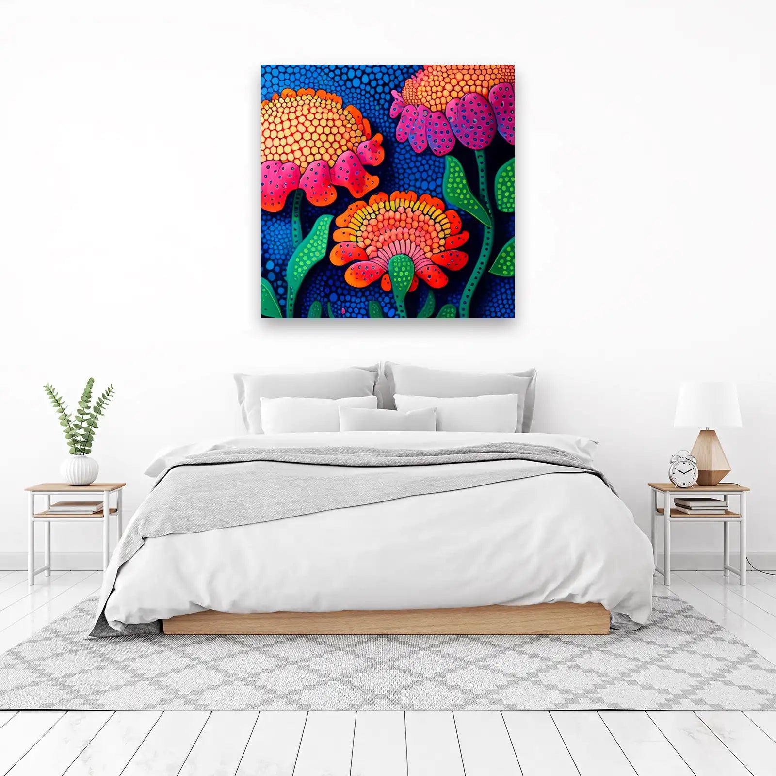 Vibrant Floral Fantasy Wall Art
