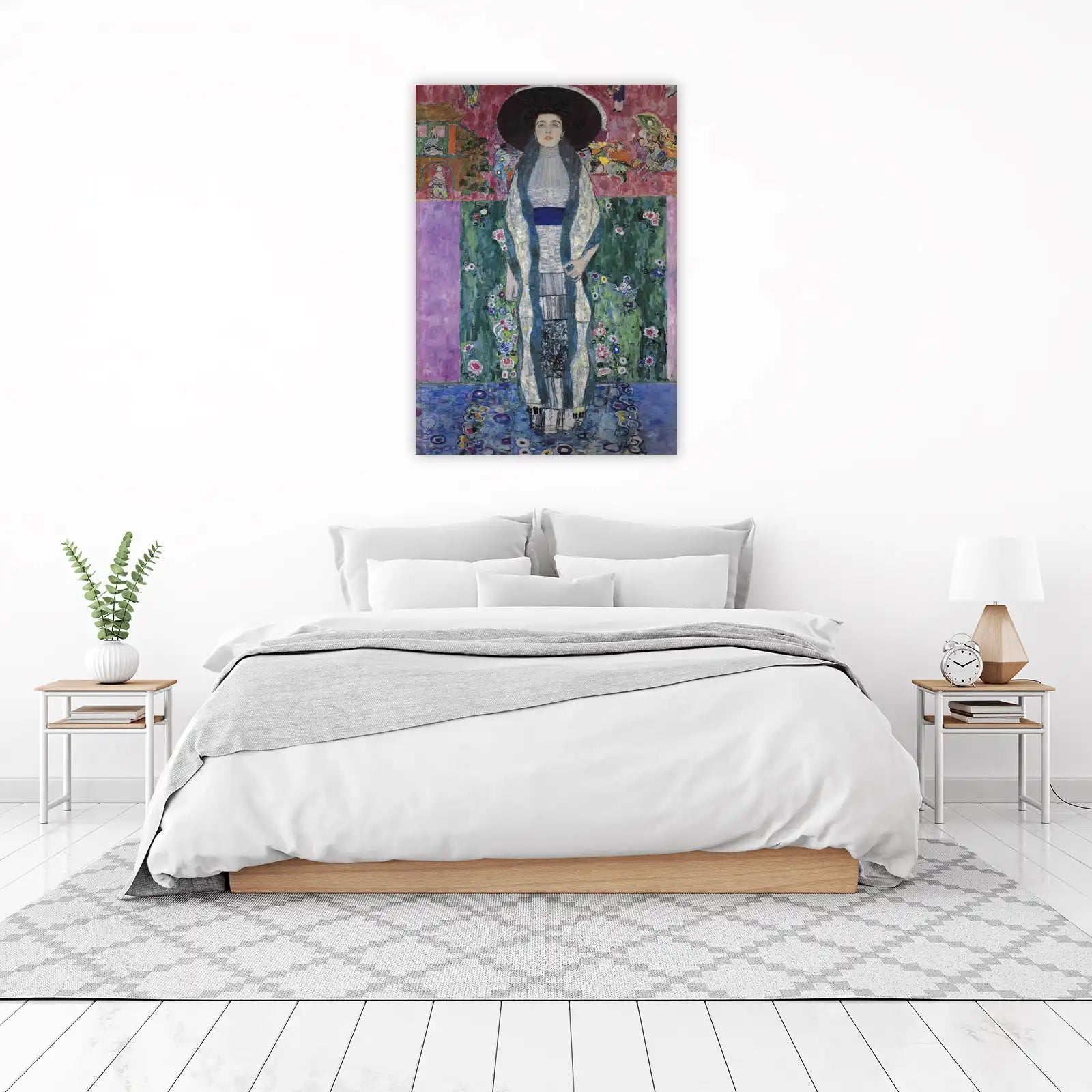 Elegant Lady Portrait Gustav Klimt Wall Art